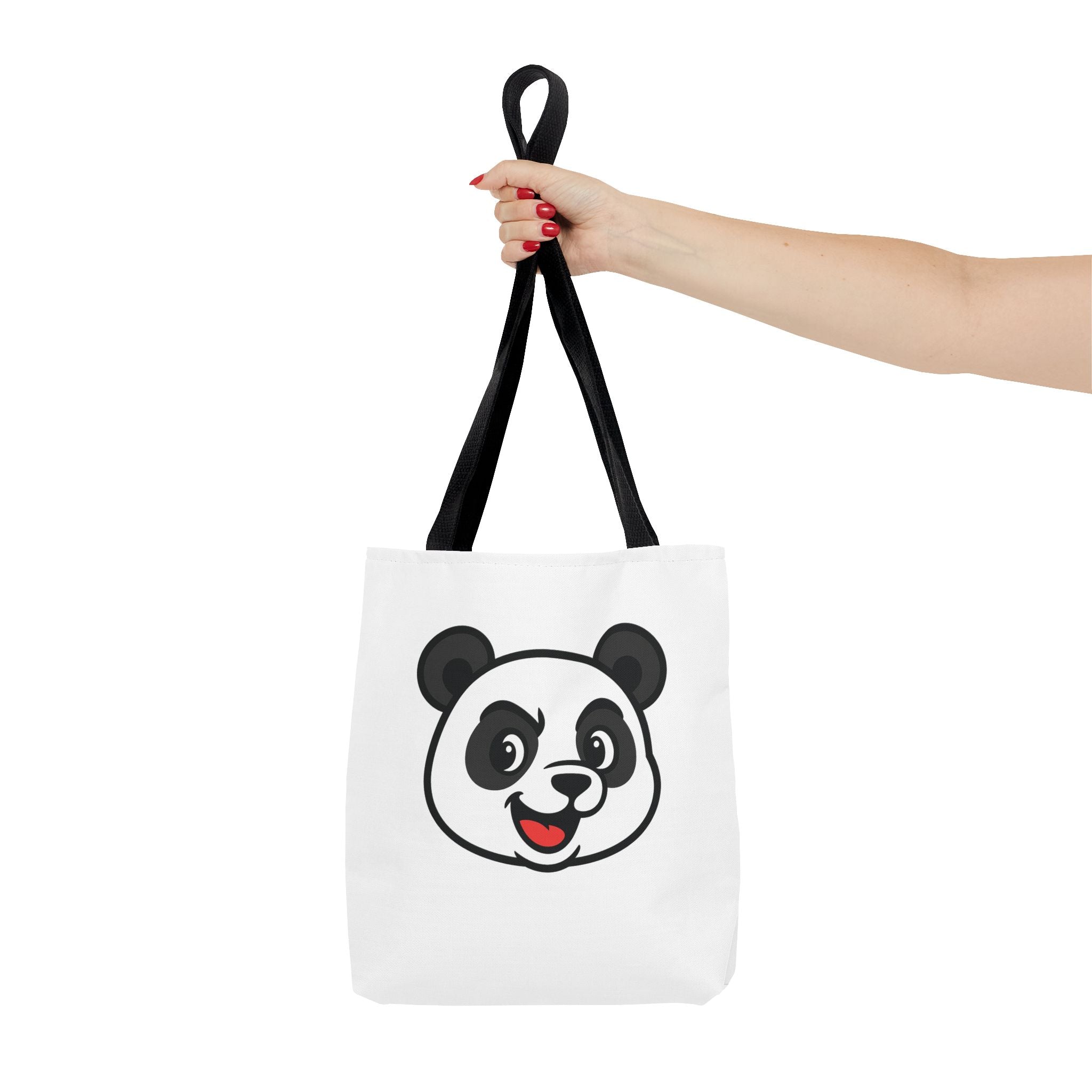 Cute Panda Tote Bag, Hand Bag Gift for Her, Reusable Shopping Bag, Shoulder Bag, Eco-Friendly Tote, Canvas Tote, Gift for Panda Lover