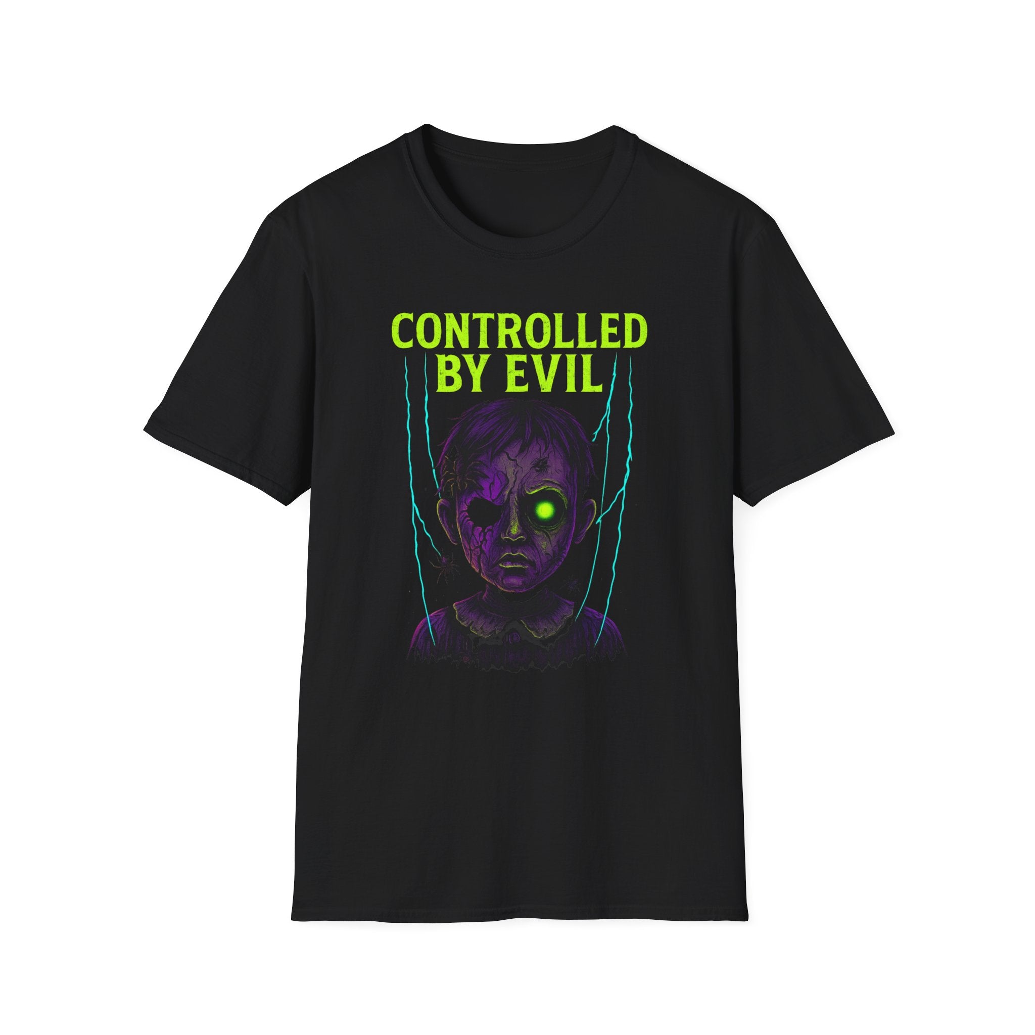 Controlled by Evil Unisex T-Shirt - Spooky Tee, Halloween Gift, Horror Apparel, Graphic Tee, Unique Costume Top