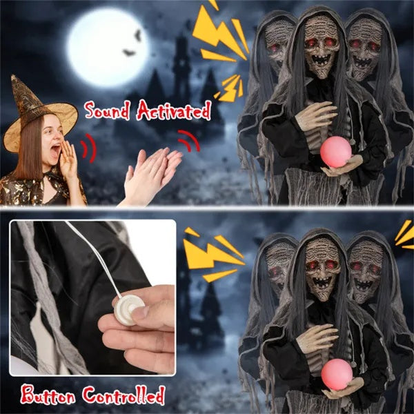 6 Feet Of Halloween Decorations For Witches With Orbs