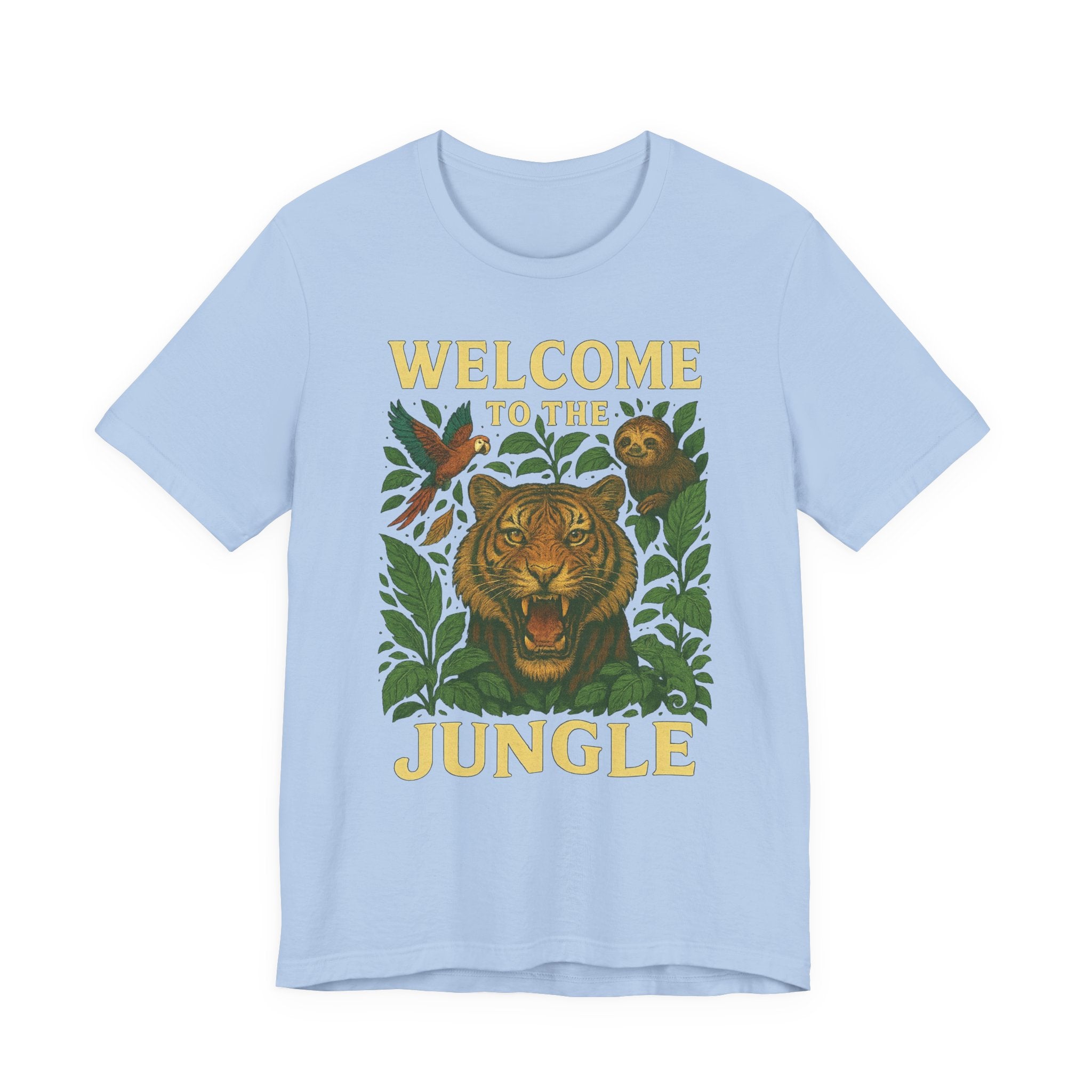 Jungle Vibes Tee - Welcome to the Jungle Graphic T-Shirt, Nature Lover Gift, Safari Shirt, Wildlife Enthusiast Apparel, Eco-Friendly Fashion