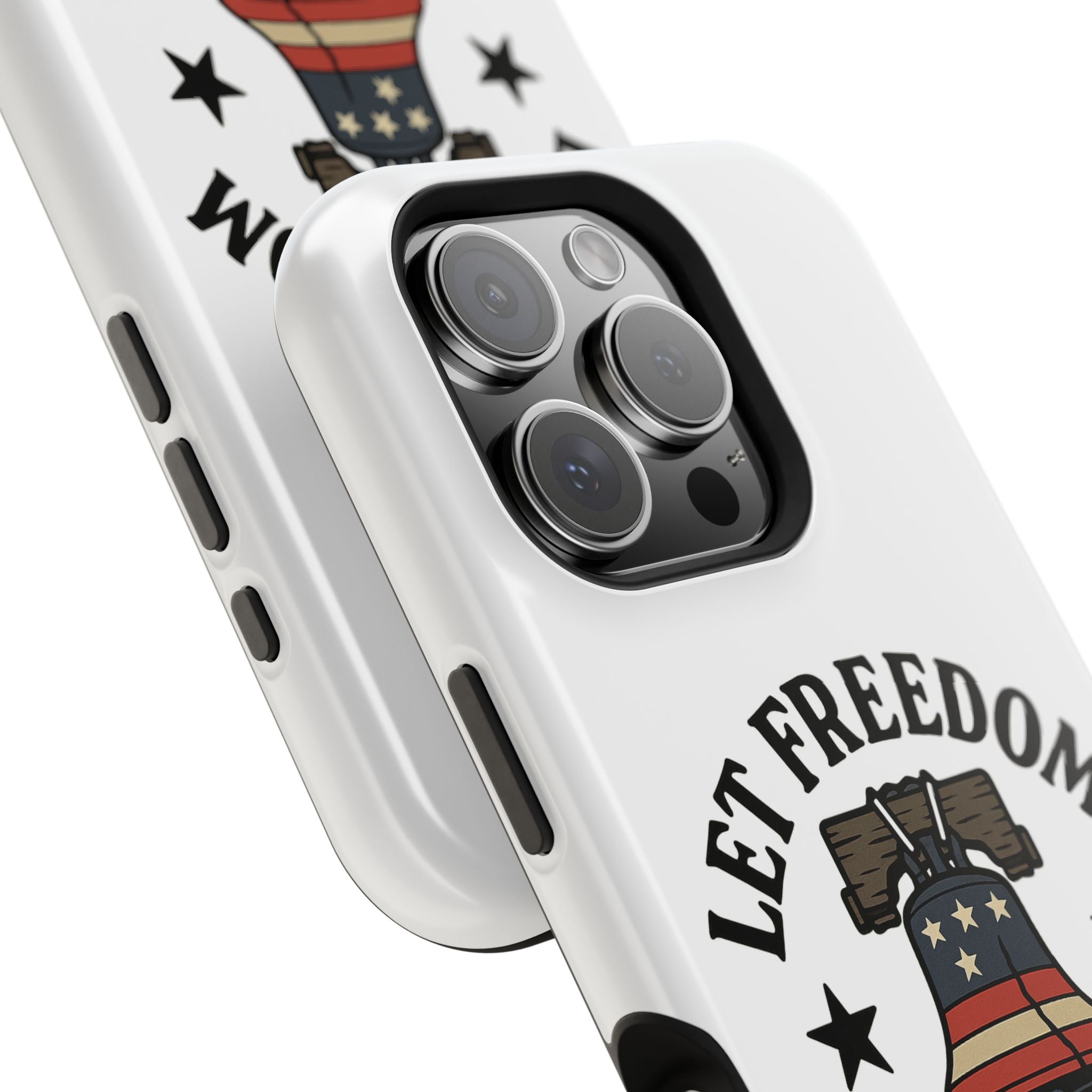 Magnetic Phone Cases with Patriotic Design, Let Freedom Ring Cases, Fun Phone Accessories, Gifts for Independence Day, Cell Phone Covers