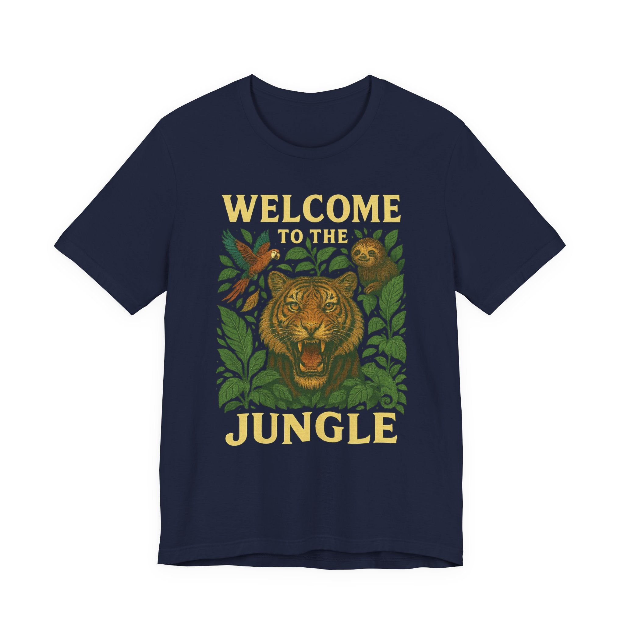 Jungle Vibes Tee - Welcome to the Jungle Graphic T-Shirt, Nature Lover Gift, Safari Shirt, Wildlife Enthusiast Apparel, Eco-Friendly Fashion