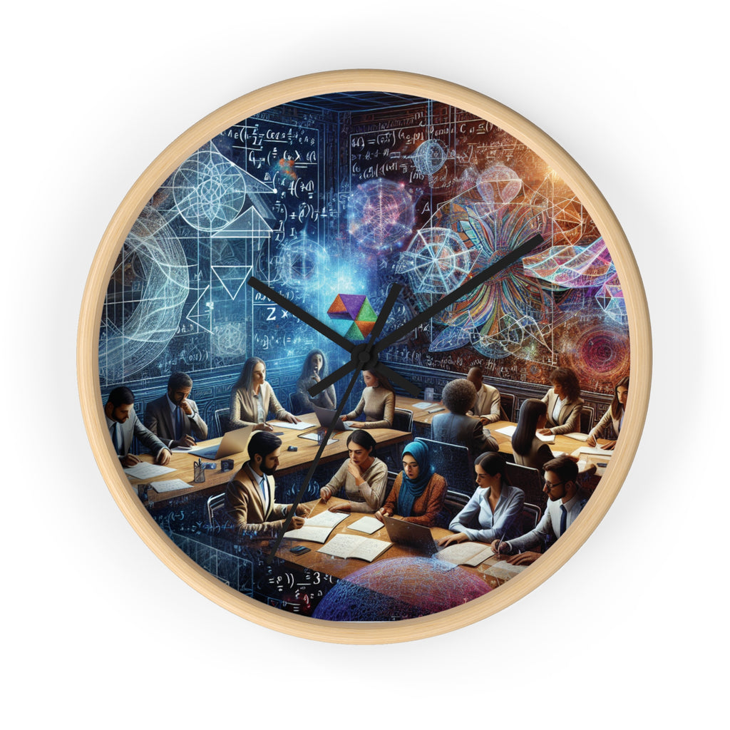 Science Theme Wall Clock, Educational Decor for Home or Classroom, Unique Gift for Teachers and Students, Motivational Clock, Nerdy Wall Art