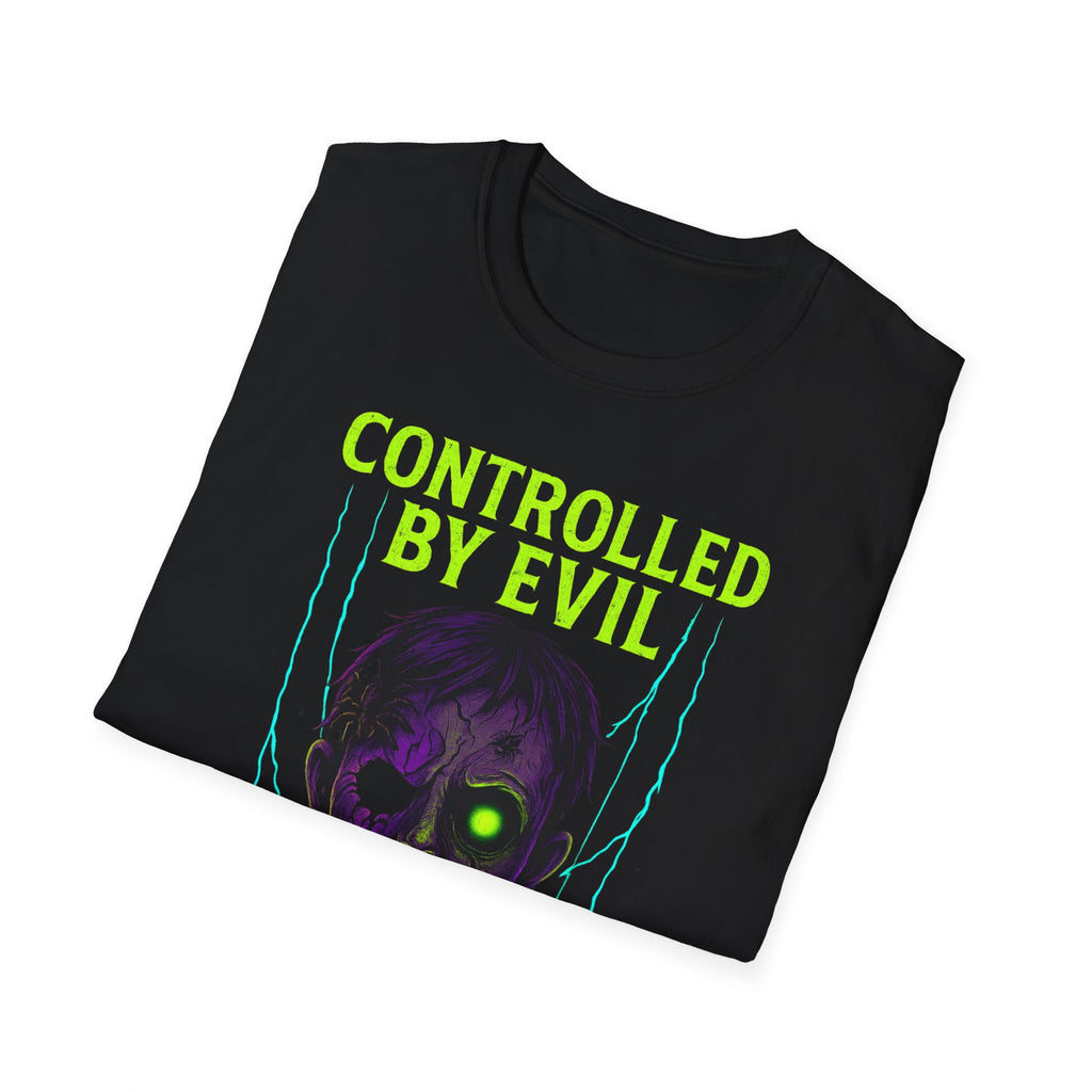 Controlled by Evil Unisex T-Shirt - Spooky Tee, Halloween Gift, Horror Apparel, Graphic Tee, Unique Costume Top