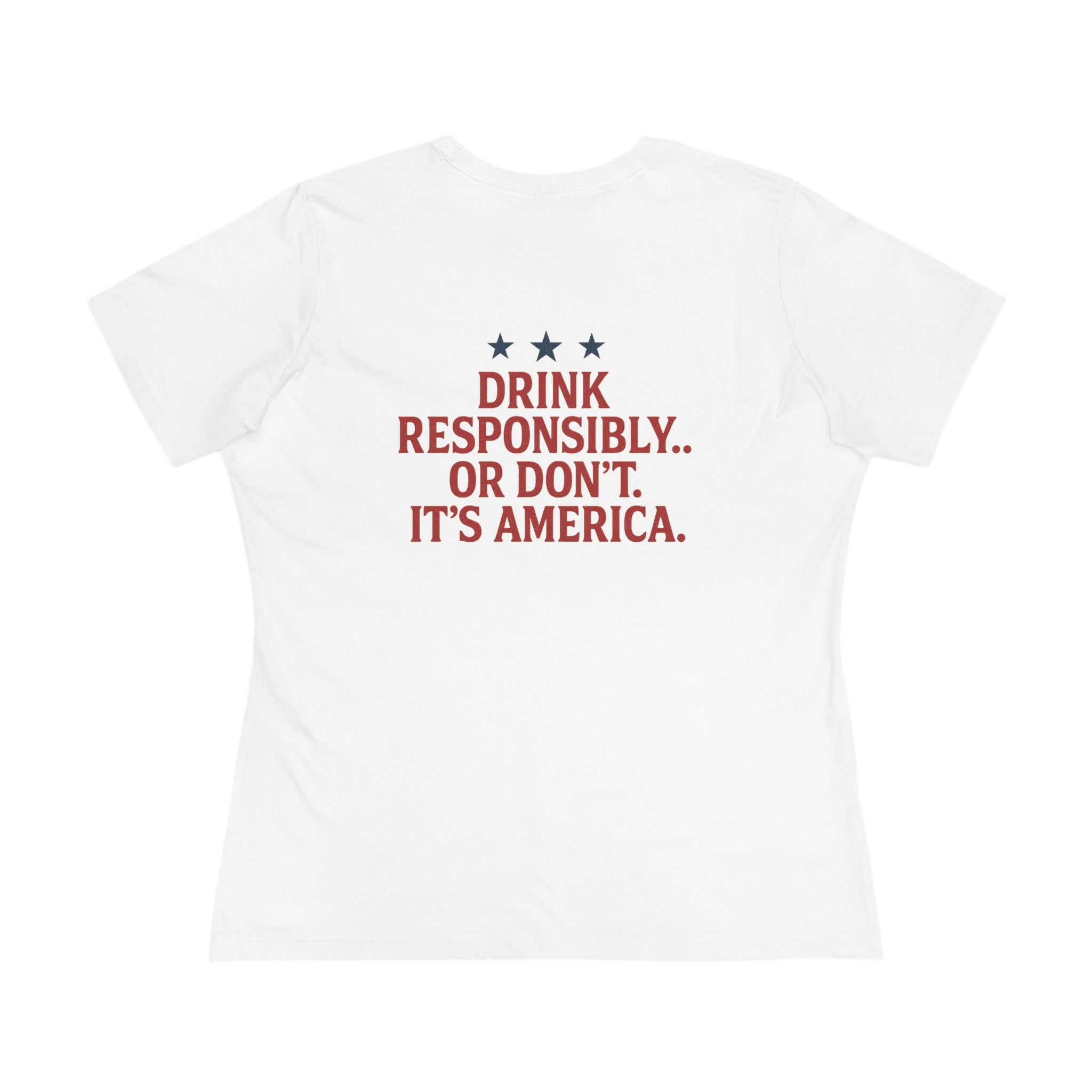 Patriotic Cotton Tee - Red, White and Brew, 4th of July Shirt, Funny Independence Day Tee, Summer Party Top, Casual Graphic Tee