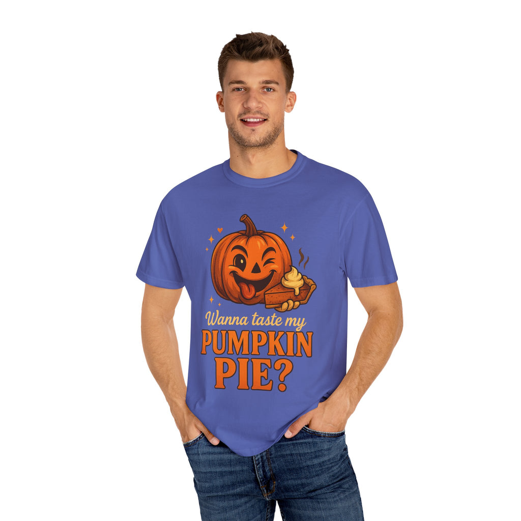 Pumpkin Pie Humor T-Shirt, Fall Apparel, Halloween Fun Shirt, Unisex Gift, Autumn Fashion Statement