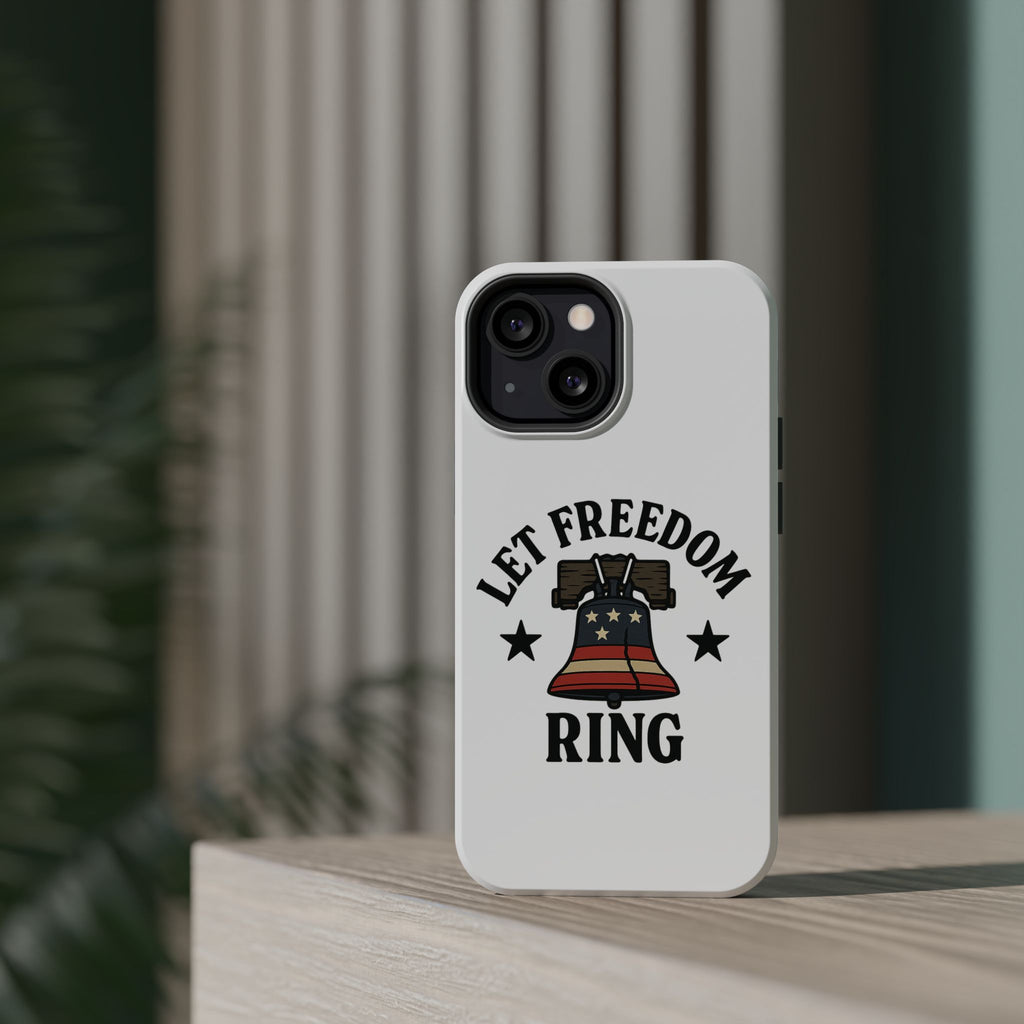 Magnetic Phone Cases with Patriotic Design, Let Freedom Ring Cases, Fun Phone Accessories, Gifts for Independence Day, Cell Phone Covers