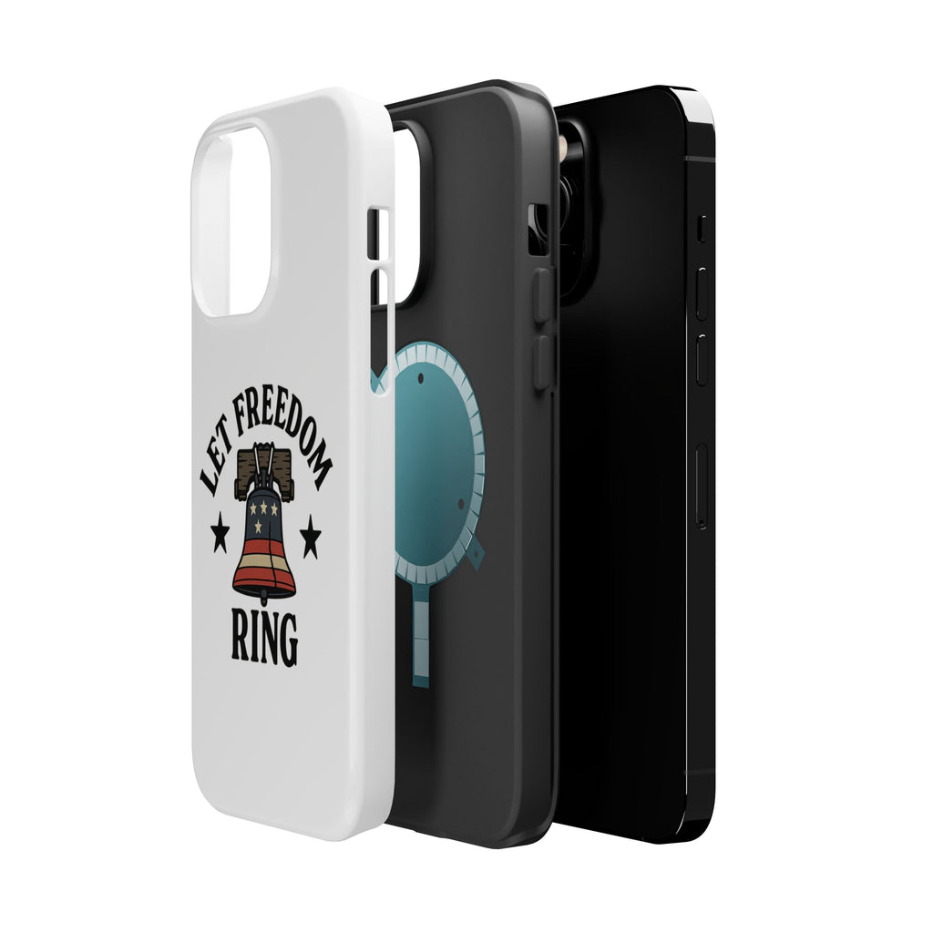 Magnetic Phone Cases with Patriotic Design, Let Freedom Ring Cases, Fun Phone Accessories, Gifts for Independence Day, Cell Phone Covers