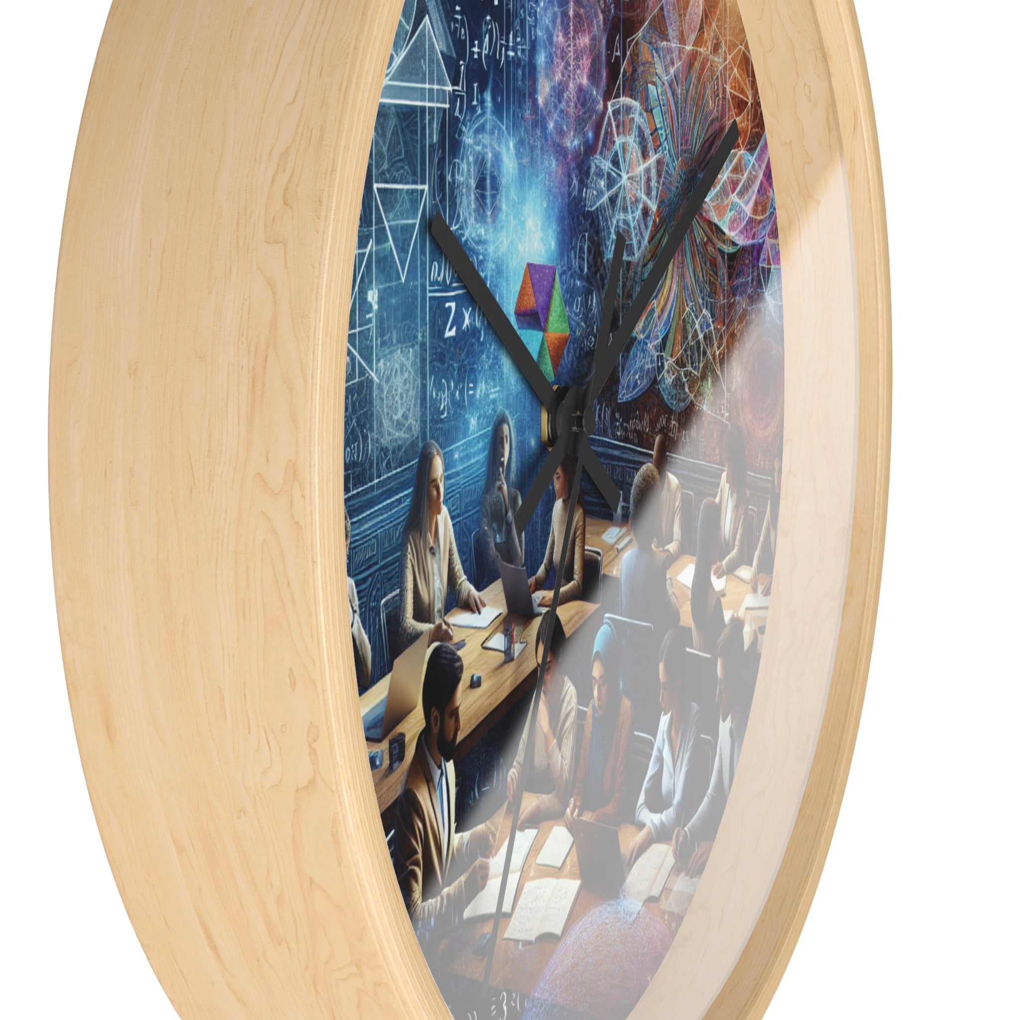 Science Theme Wall Clock, Educational Decor for Home or Classroom, Unique Gift for Teachers and Students, Motivational Clock, Nerdy Wall Art