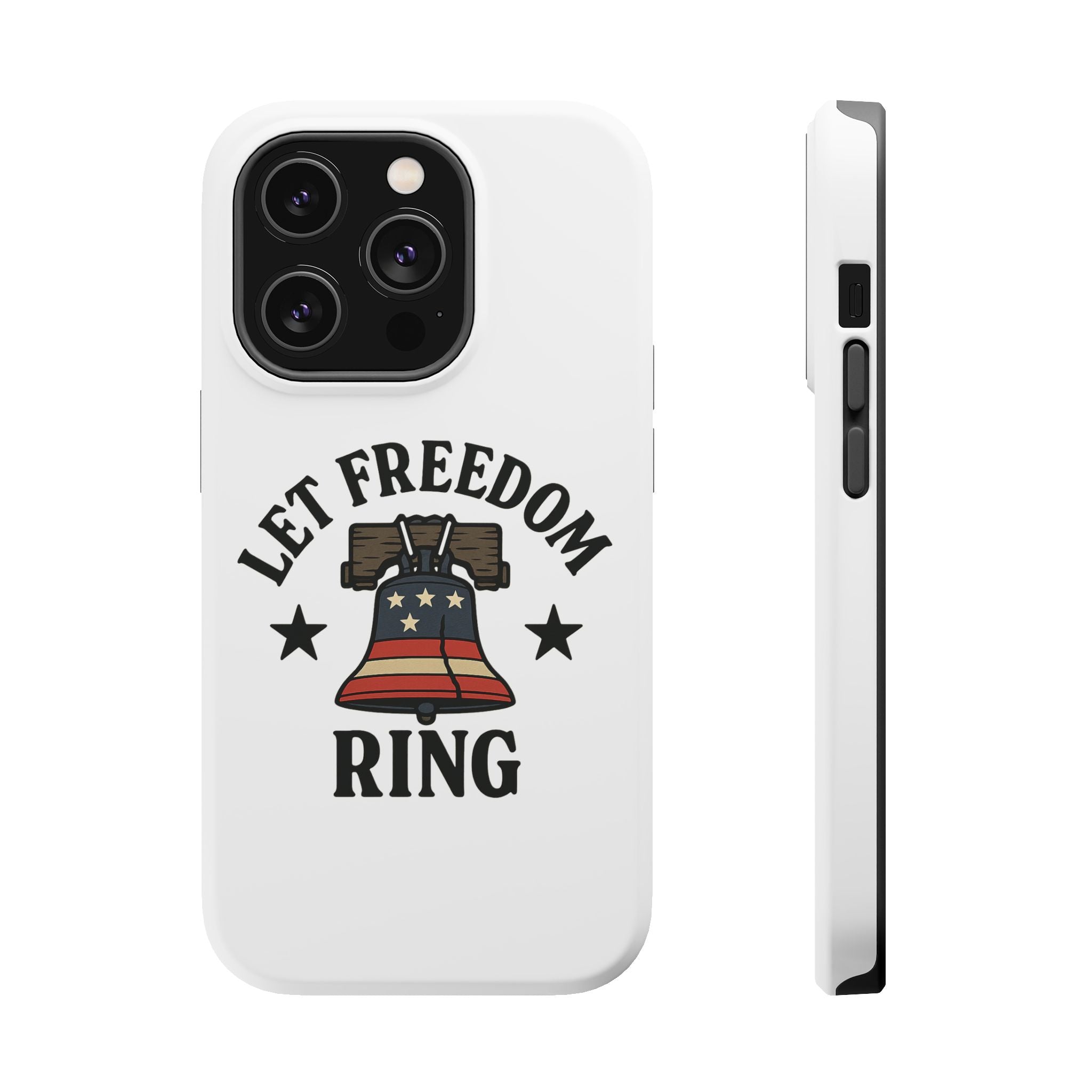 Magnetic Phone Cases with Patriotic Design, Let Freedom Ring Cases, Fun Phone Accessories, Gifts for Independence Day, Cell Phone Covers
