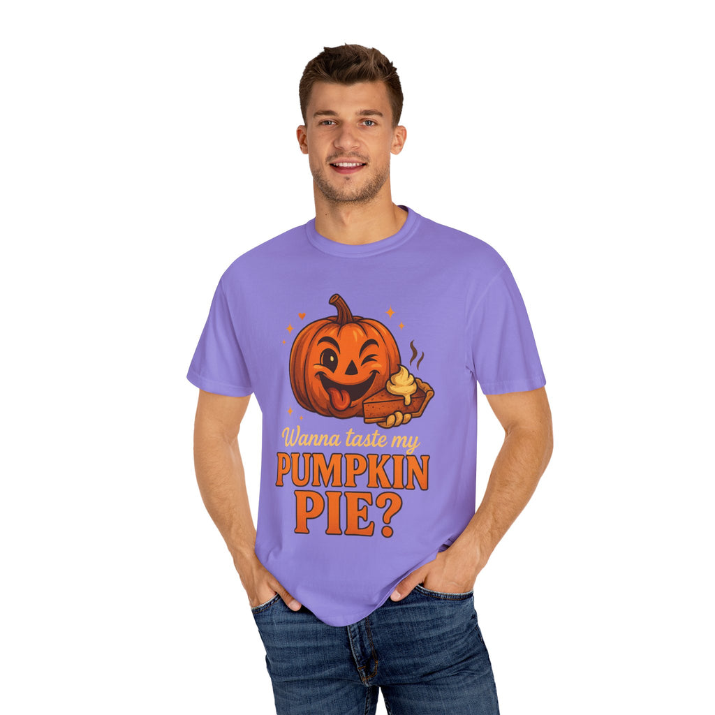 Pumpkin Pie Humor T-Shirt, Fall Apparel, Halloween Fun Shirt, Unisex Gift, Autumn Fashion Statement