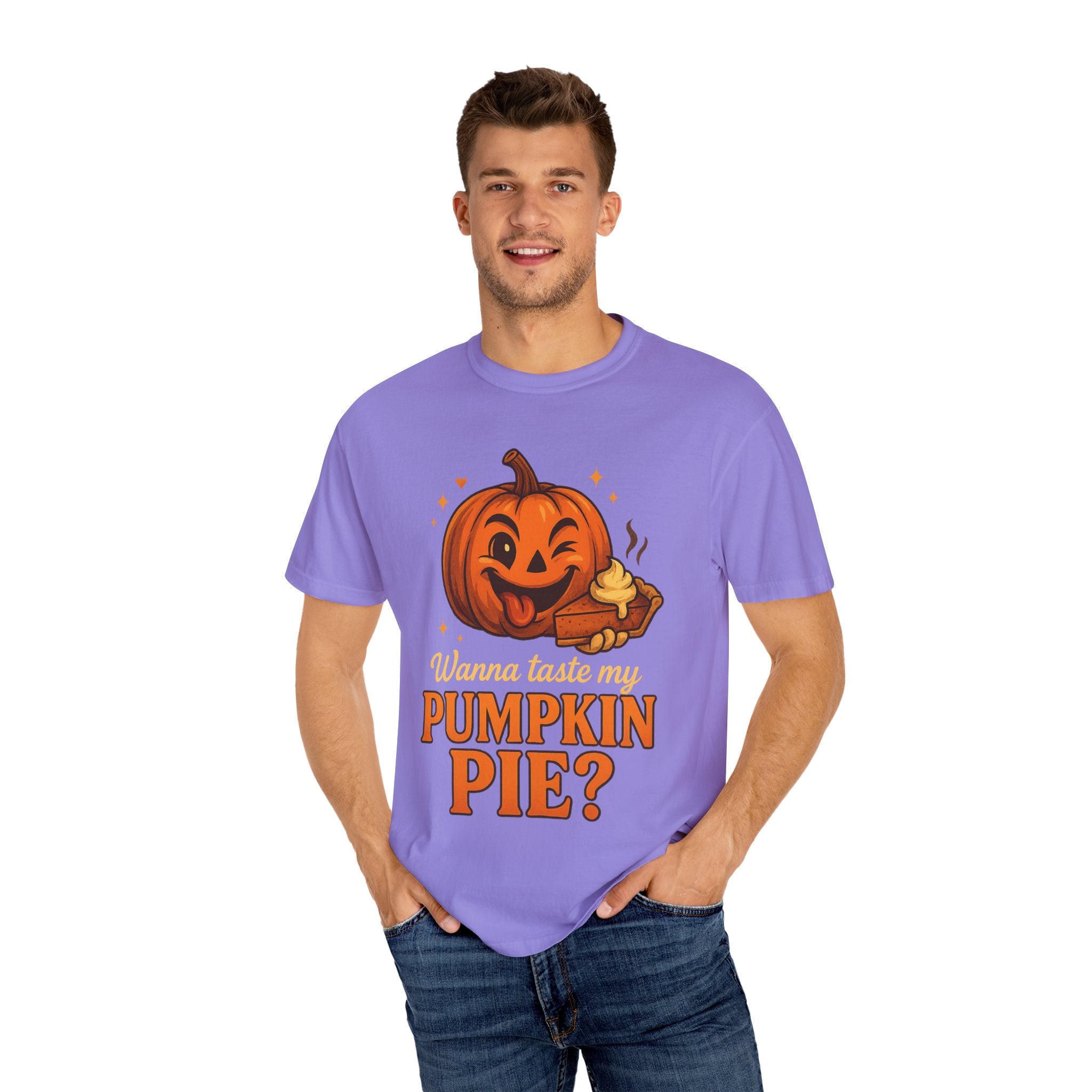 Pumpkin Pie Humor T-Shirt, Fall Apparel, Halloween Fun Shirt, Unisex Gift, Autumn Fashion Statement