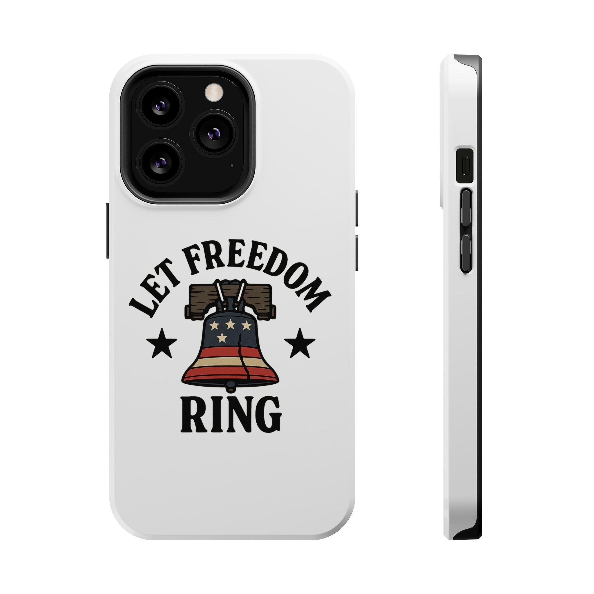 Magnetic Phone Cases with Patriotic Design, Let Freedom Ring Cases, Fun Phone Accessories, Gifts for Independence Day, Cell Phone Covers