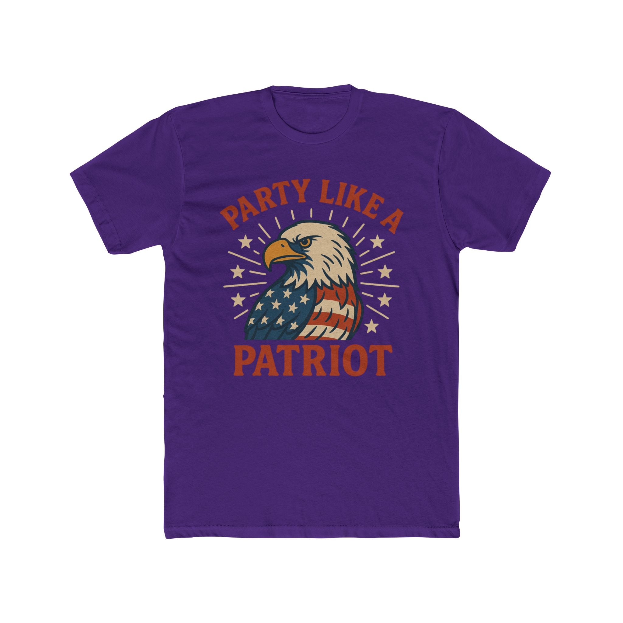 Party Like a Patriot Shirt Funny 4th of July T-Shirt Eagle Tee  USA Flag  Gift for Him  American Pride Independence Day