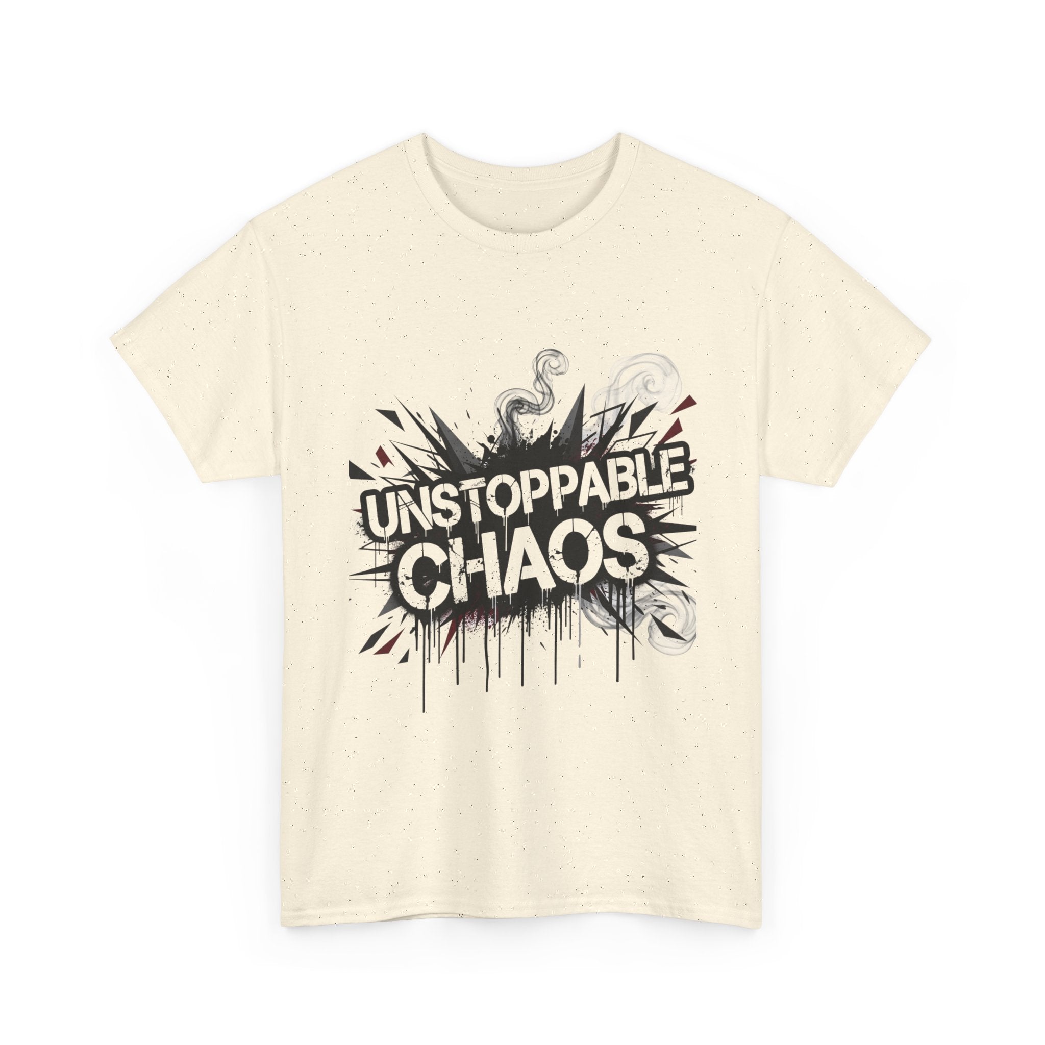 nspirational T Shirt Heavy Cotton Unisex Casual Wear Streetwear Bold Lightning Graphic Statement Top Comfortable Fit Unique Gift For Him Her