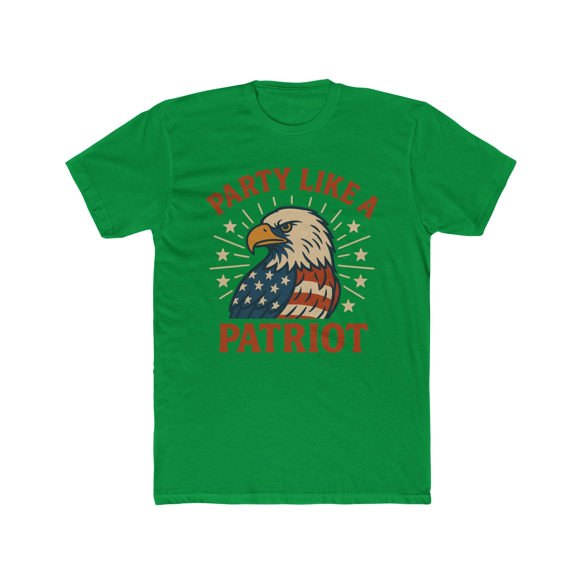 Party Like a Patriot Shirt Funny 4th of July T-Shirt Eagle Tee  USA Flag  Gift for Him  American Pride Independence Day