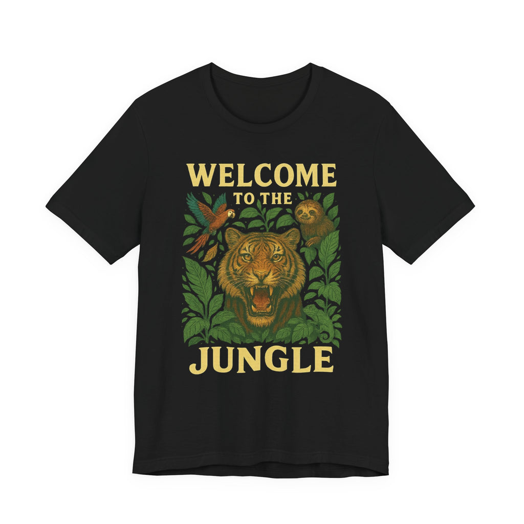Jungle Vibes Tee - Welcome to the Jungle Graphic T-Shirt, Nature Lover Gift, Safari Shirt, Wildlife Enthusiast Apparel, Eco-Friendly Fashion