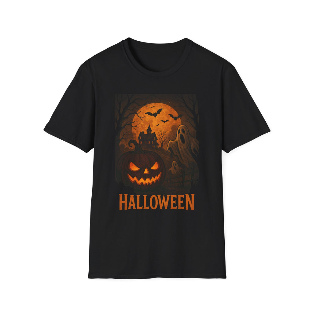 Halloween Ghosts Unisex T-Shirt | Spooky Seasonal Apparel | Perfect for Halloween Parties, Fall Festivities, Trick or Treating