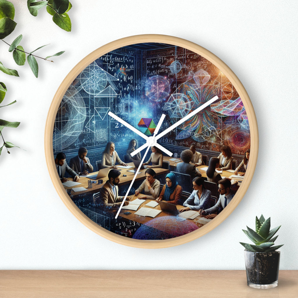 Science Theme Wall Clock, Educational Decor for Home or Classroom, Unique Gift for Teachers and Students, Motivational Clock, Nerdy Wall Art