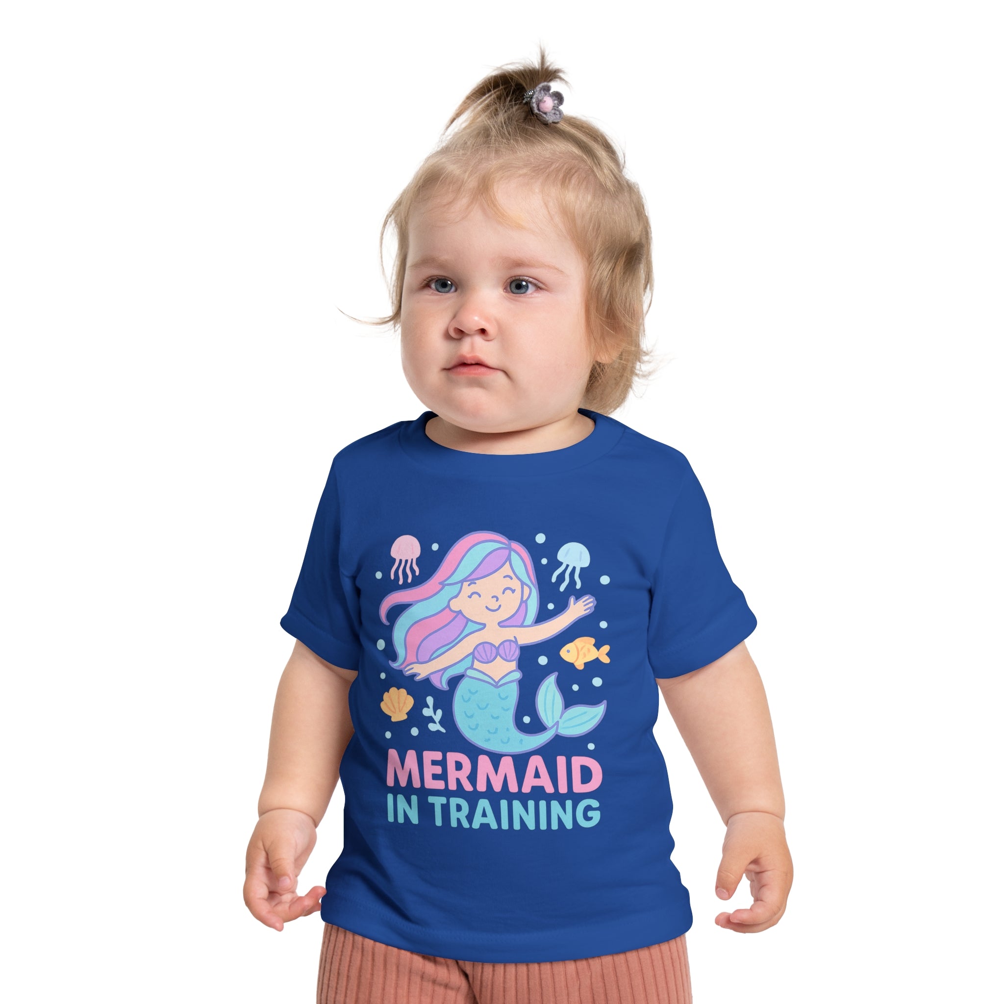 Cute Mermaid Baby T-Shirt, Toddler Tee, Summer Outfit, Birthday Gift, Baby Shower Gift, Kids Clothing, Cute T-Shirt, Gift For Kids