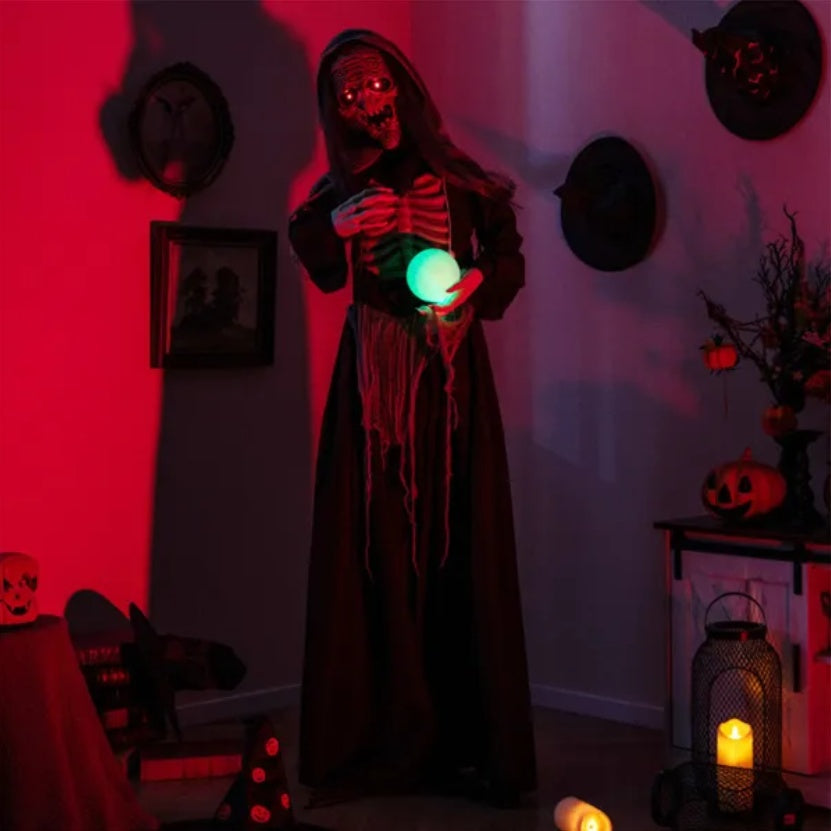 6 Feet Of Halloween Decorations For Witches With Orbs
