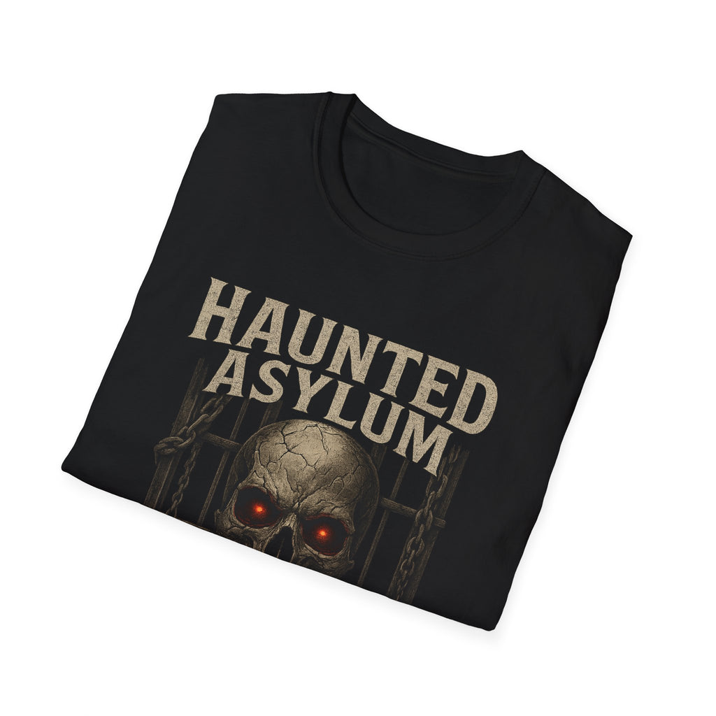 Unisex Halloween T-Shirt, Spooky Horror Shirt, Haunted Asylum Tee, Escape is Impossible Top, Fun Halloween Apparel