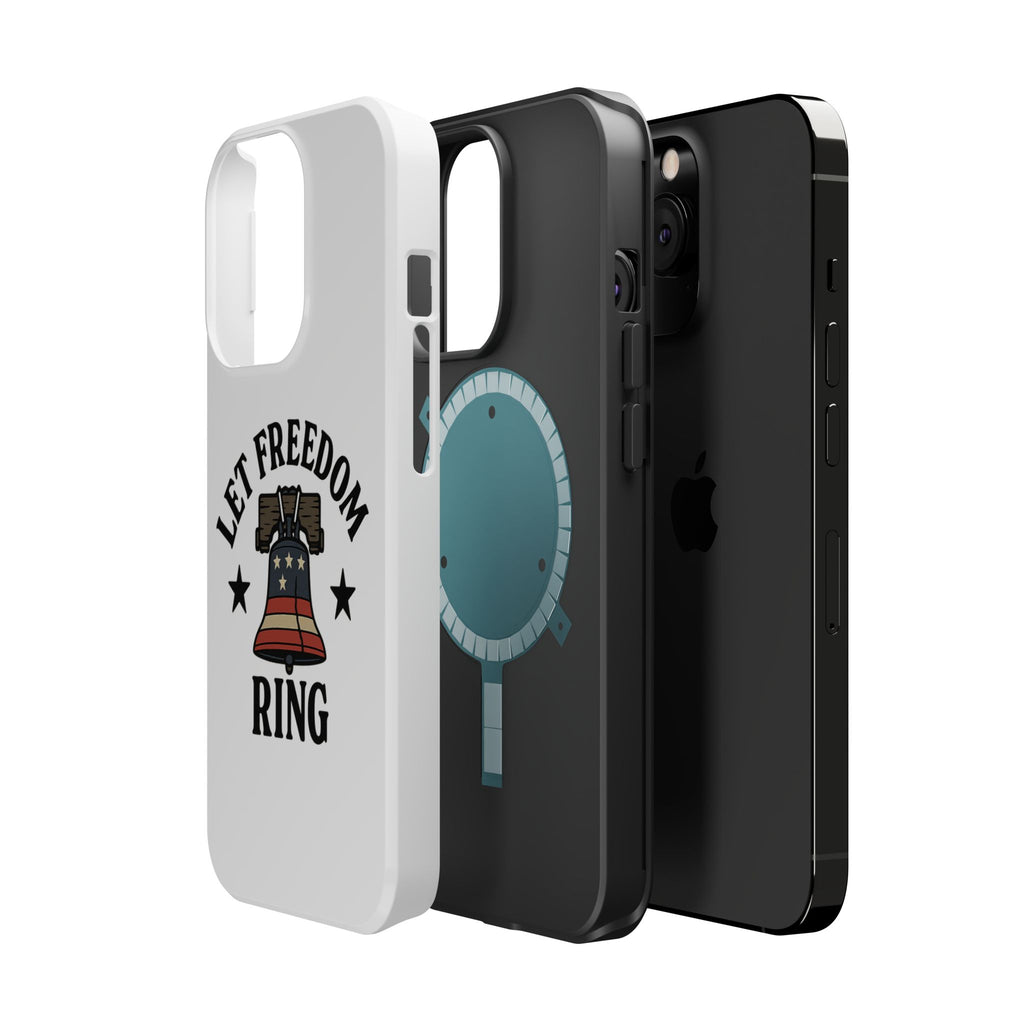 Magnetic Phone Cases with Patriotic Design, Let Freedom Ring Cases, Fun Phone Accessories, Gifts for Independence Day, Cell Phone Covers