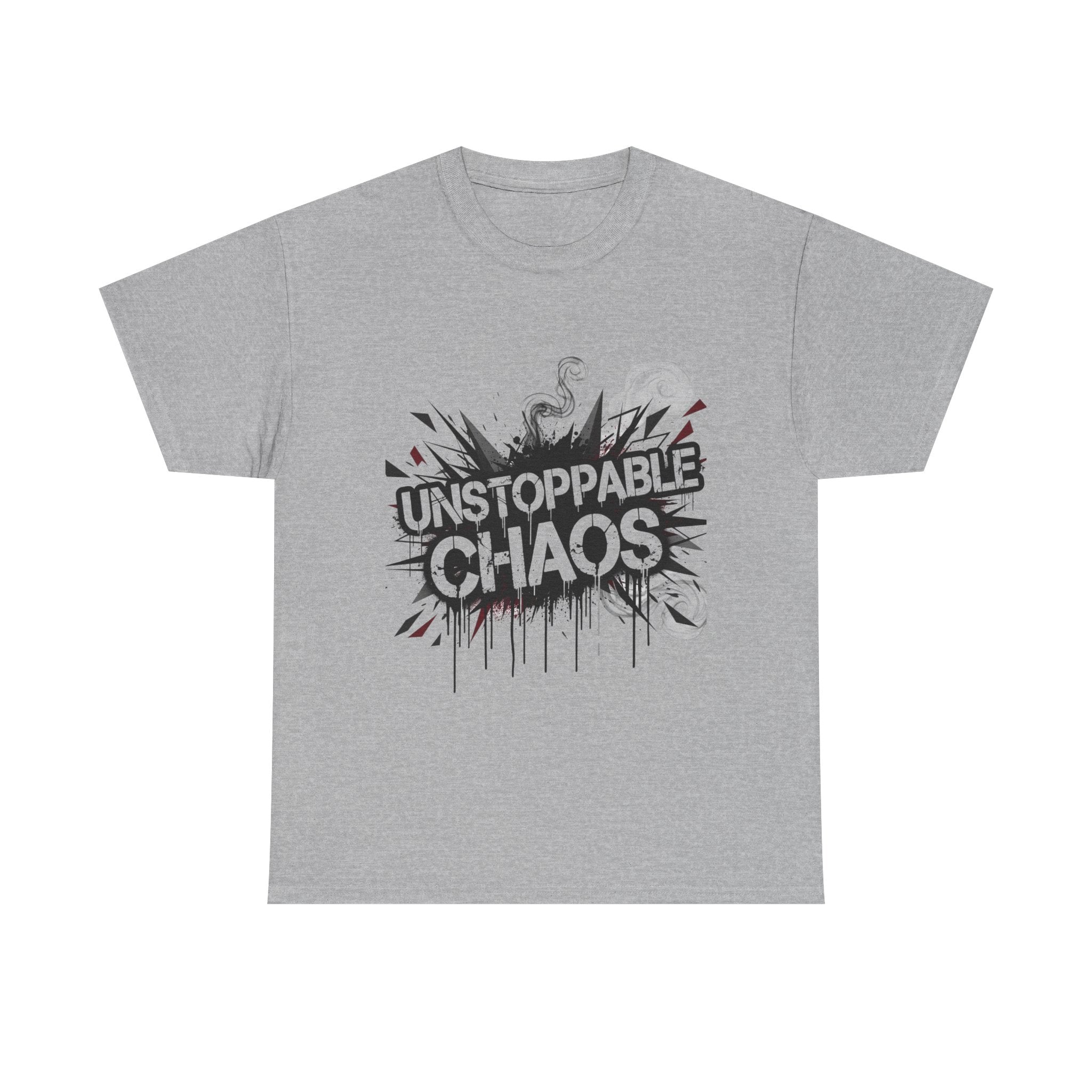 nspirational T Shirt Heavy Cotton Unisex Casual Wear Streetwear Bold Lightning Graphic Statement Top Comfortable Fit Unique Gift For Him Her