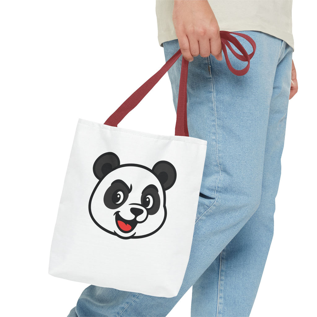 Cute Panda Tote Bag, Hand Bag Gift for Her, Reusable Shopping Bag, Shoulder Bag, Eco-Friendly Tote, Canvas Tote, Gift for Panda Lover