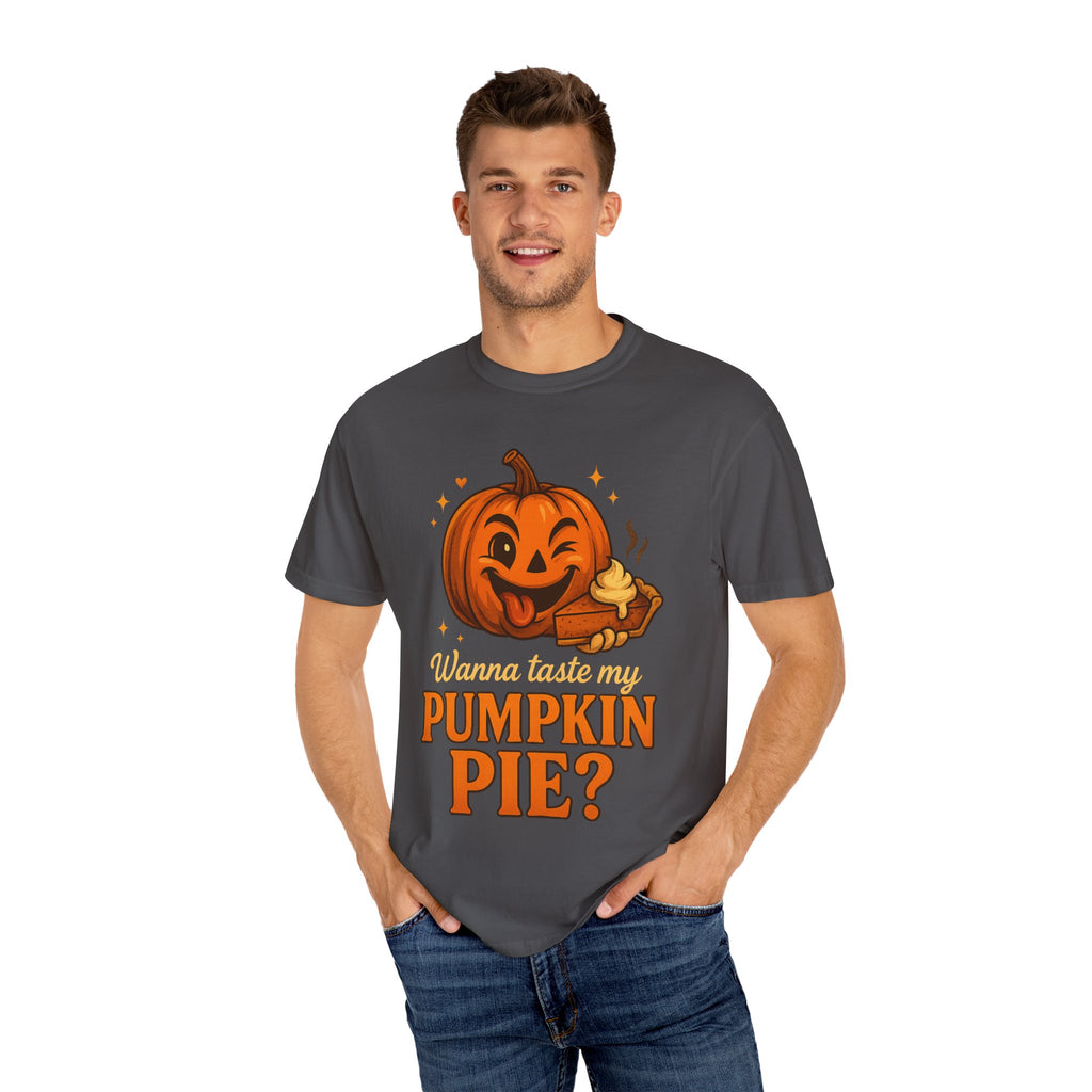 Pumpkin Pie Humor T-Shirt, Fall Apparel, Halloween Fun Shirt, Unisex Gift, Autumn Fashion Statement