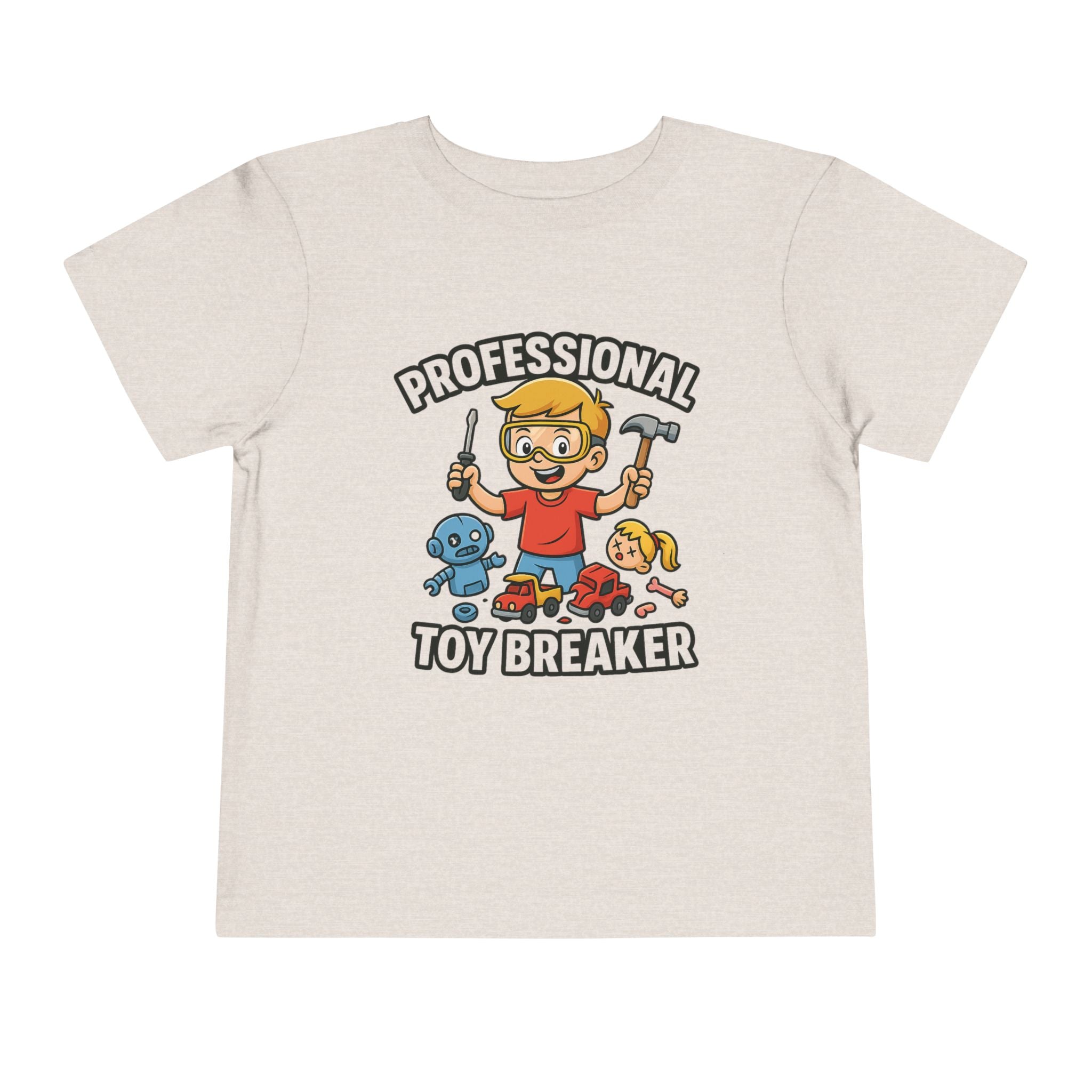 Professional Toy Breaker Toddler Tee, Fun Kids Shirt, Playful Gift for Boys, Child's Birthday Tee, Unique Toddler Outfit, Gift for Kids