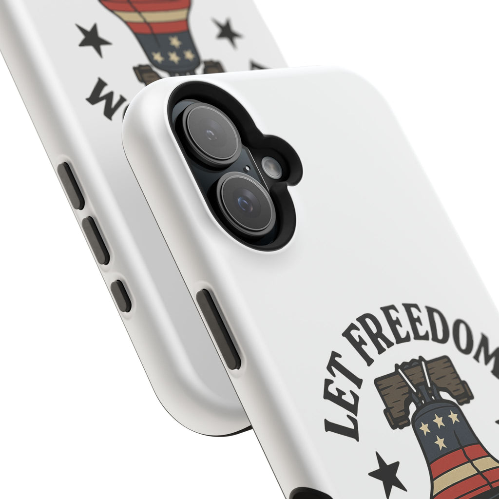 Magnetic Phone Cases with Patriotic Design, Let Freedom Ring Cases, Fun Phone Accessories, Gifts for Independence Day, Cell Phone Covers
