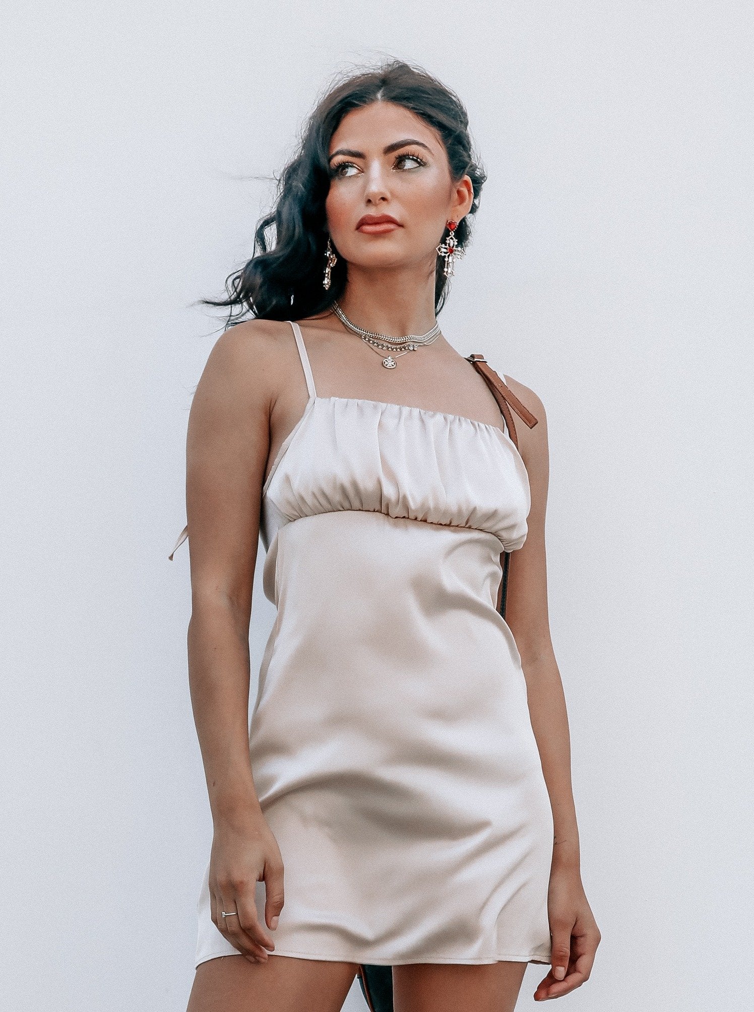 Roma Baroque Cross Drop Earrings