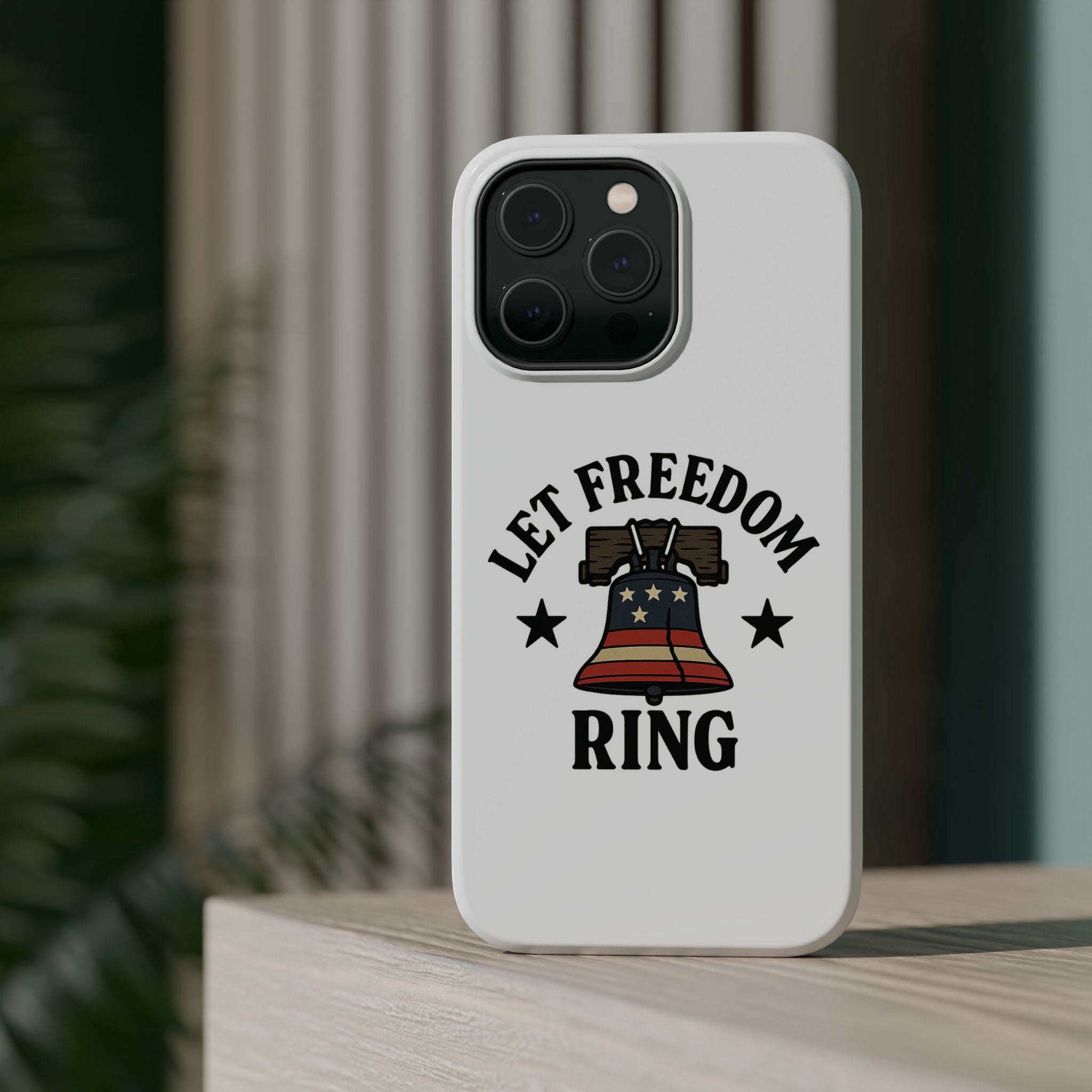 Magnetic Phone Cases with Patriotic Design, Let Freedom Ring Cases, Fun Phone Accessories, Gifts for Independence Day, Cell Phone Covers