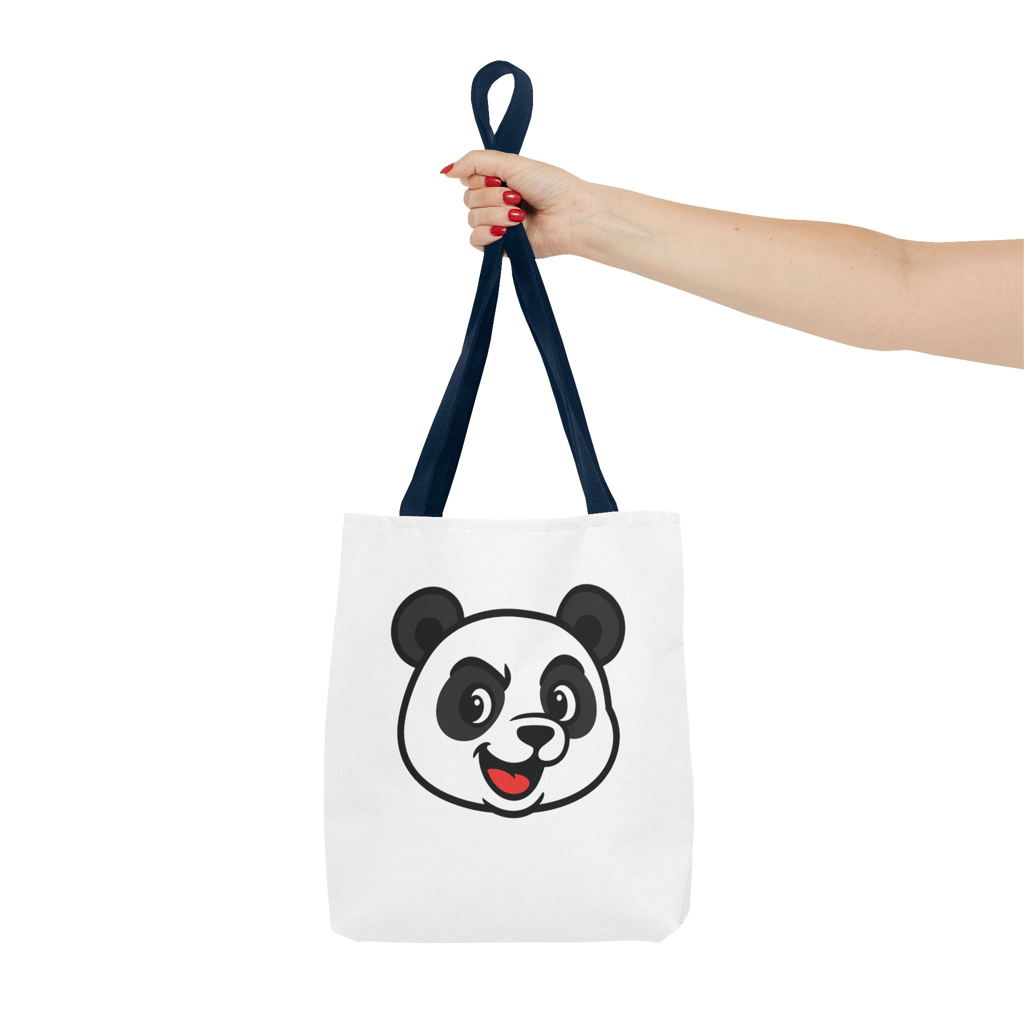 Cute Panda Tote Bag, Hand Bag Gift for Her, Reusable Shopping Bag, Shoulder Bag, Eco-Friendly Tote, Canvas Tote, Gift for Panda Lover