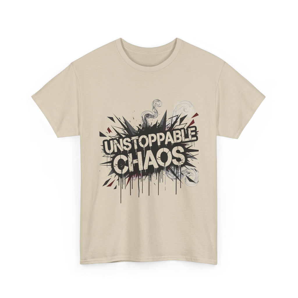 nspirational T Shirt Heavy Cotton Unisex Casual Wear Streetwear Bold Lightning Graphic Statement Top Comfortable Fit Unique Gift For Him Her