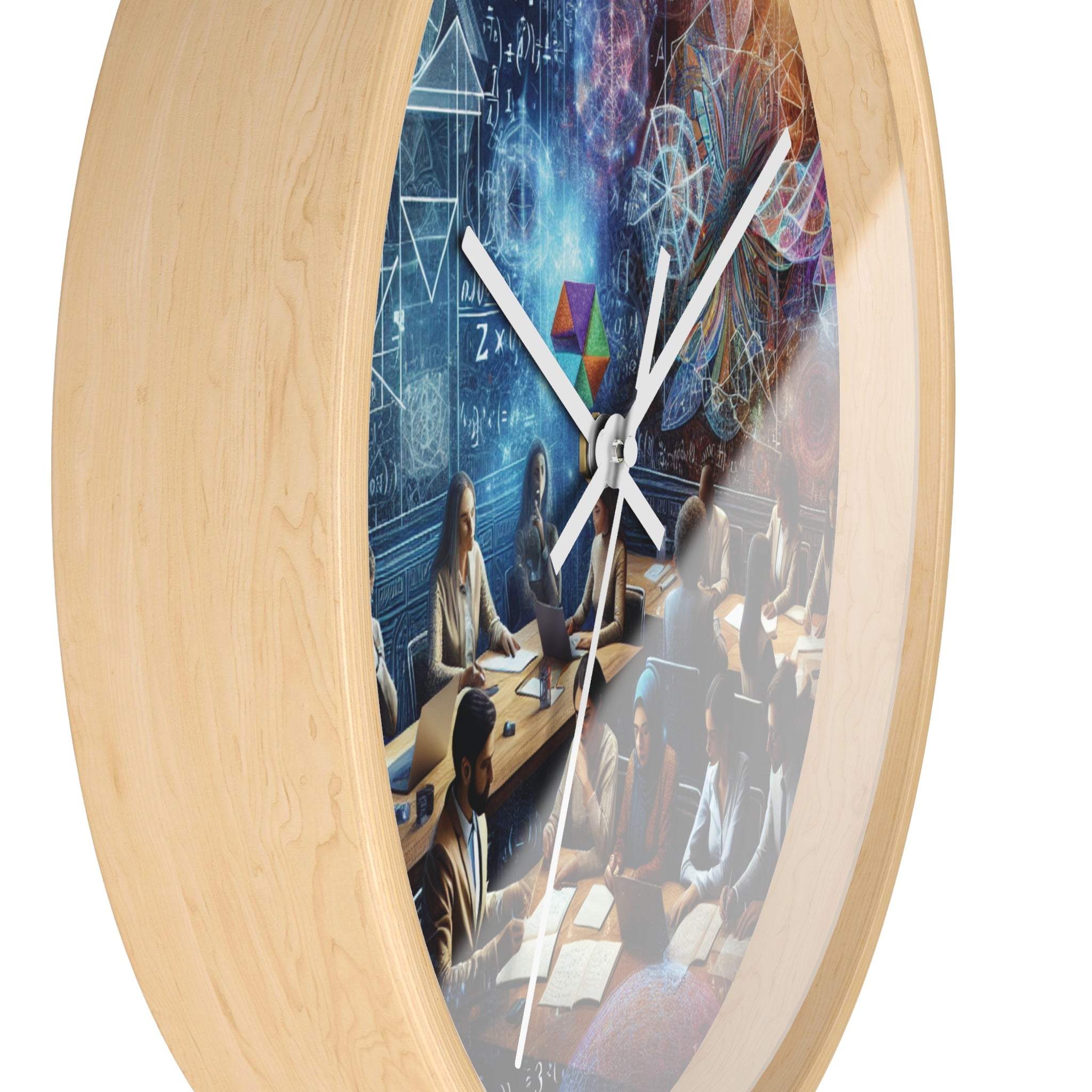 Science Theme Wall Clock, Educational Decor for Home or Classroom, Unique Gift for Teachers and Students, Motivational Clock, Nerdy Wall Art