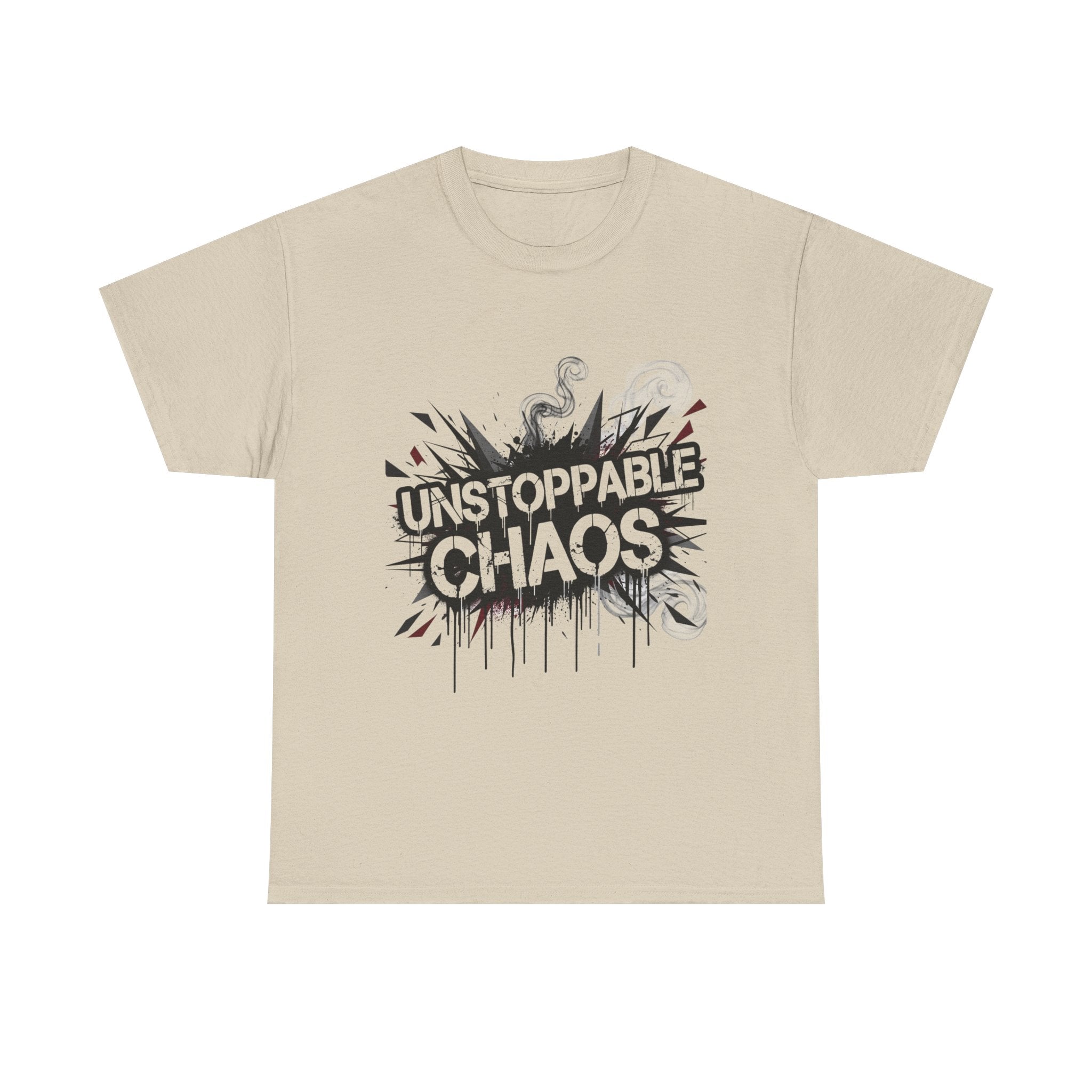 nspirational T Shirt Heavy Cotton Unisex Casual Wear Streetwear Bold Lightning Graphic Statement Top Comfortable Fit Unique Gift For Him Her