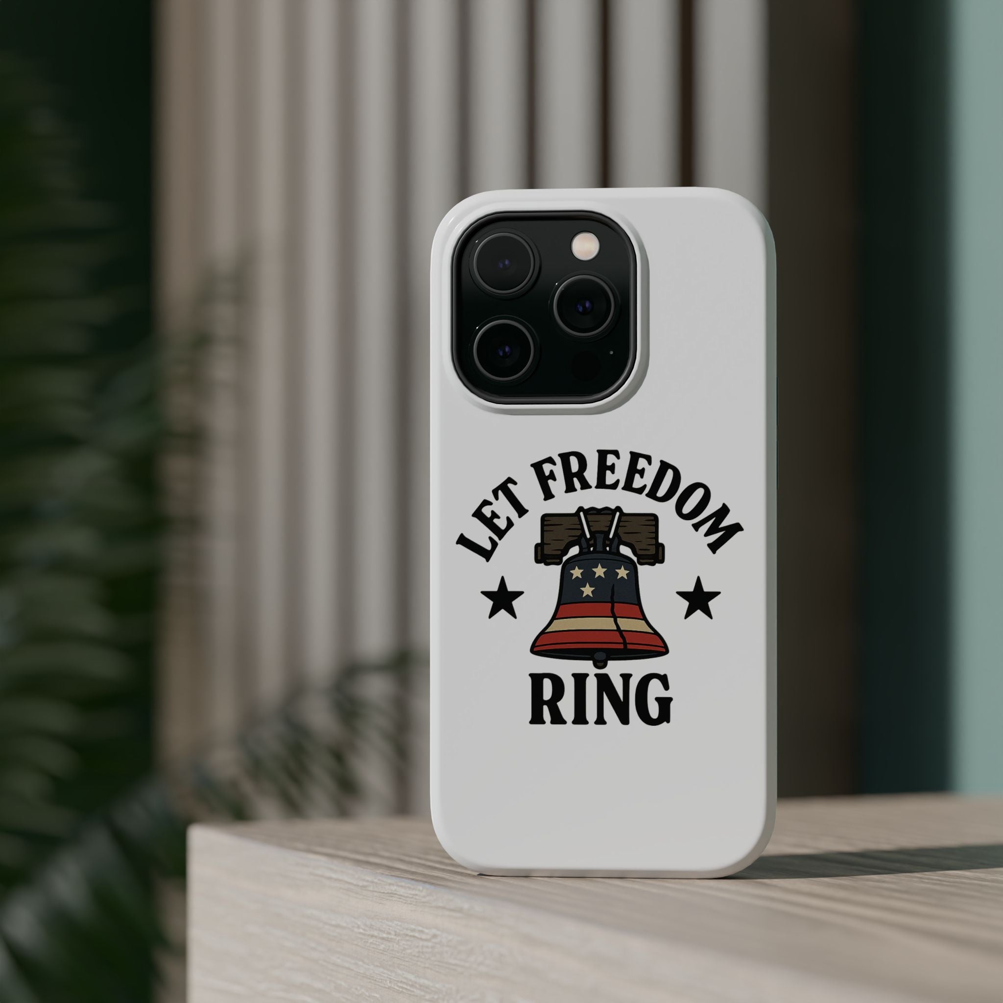 Magnetic Phone Cases with Patriotic Design, Let Freedom Ring Cases, Fun Phone Accessories, Gifts for Independence Day, Cell Phone Covers