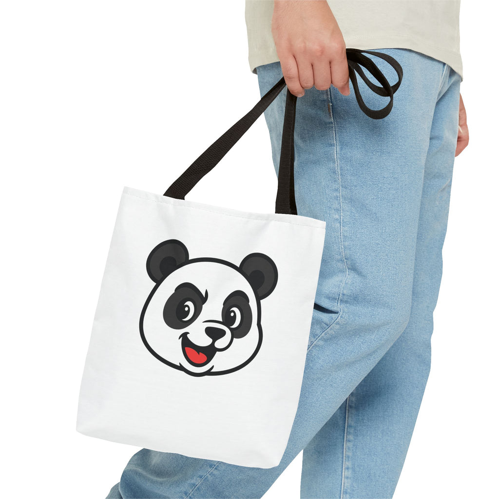 Cute Panda Tote Bag, Hand Bag Gift for Her, Reusable Shopping Bag, Shoulder Bag, Eco-Friendly Tote, Canvas Tote, Gift for Panda Lover