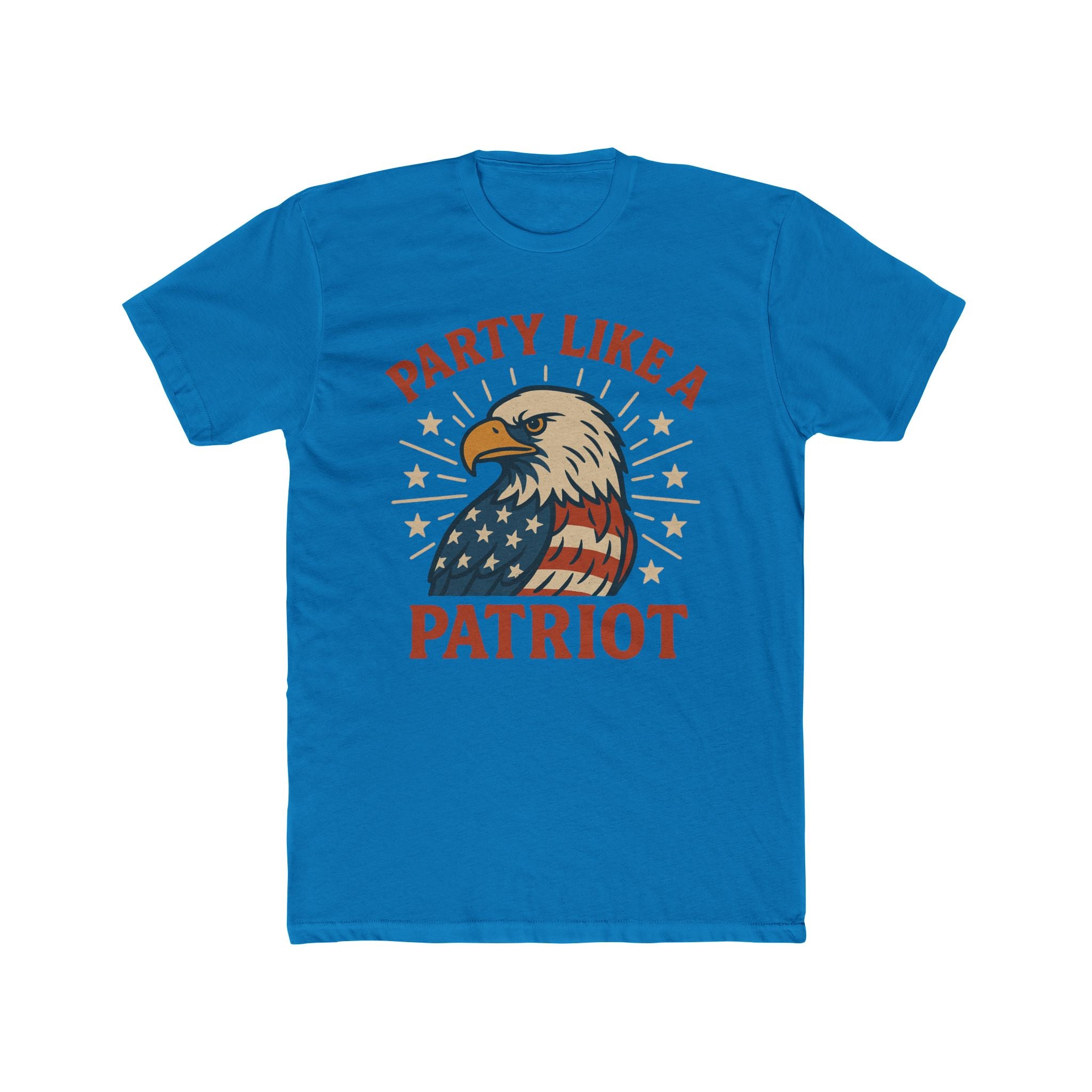 Party Like a Patriot Shirt Funny 4th of July T-Shirt Eagle Tee  USA Flag  Gift for Him  American Pride Independence Day