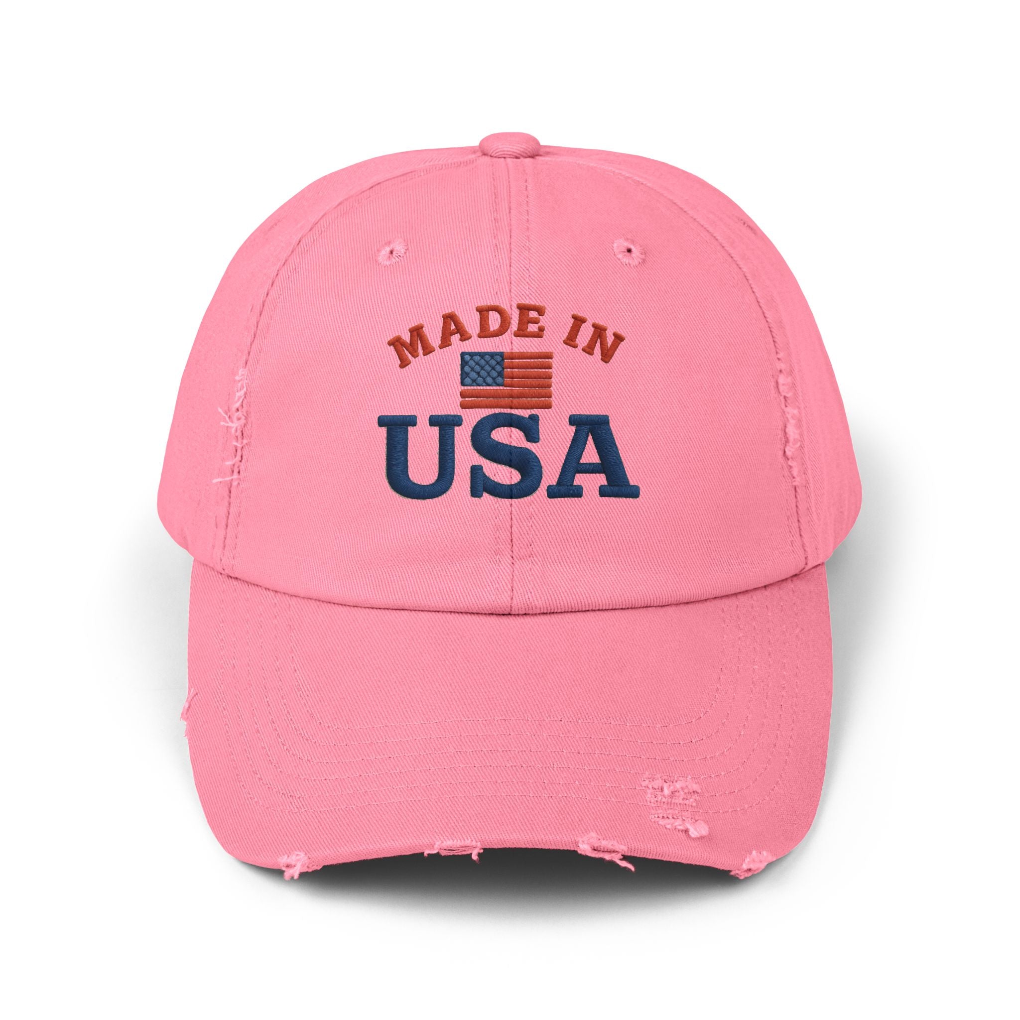 Made in USA Cap, Distressed Cap, Casual Summer Hat, Gift for Him, USA Pride Cap, Vintage Cap for Festivals,USA Cap
