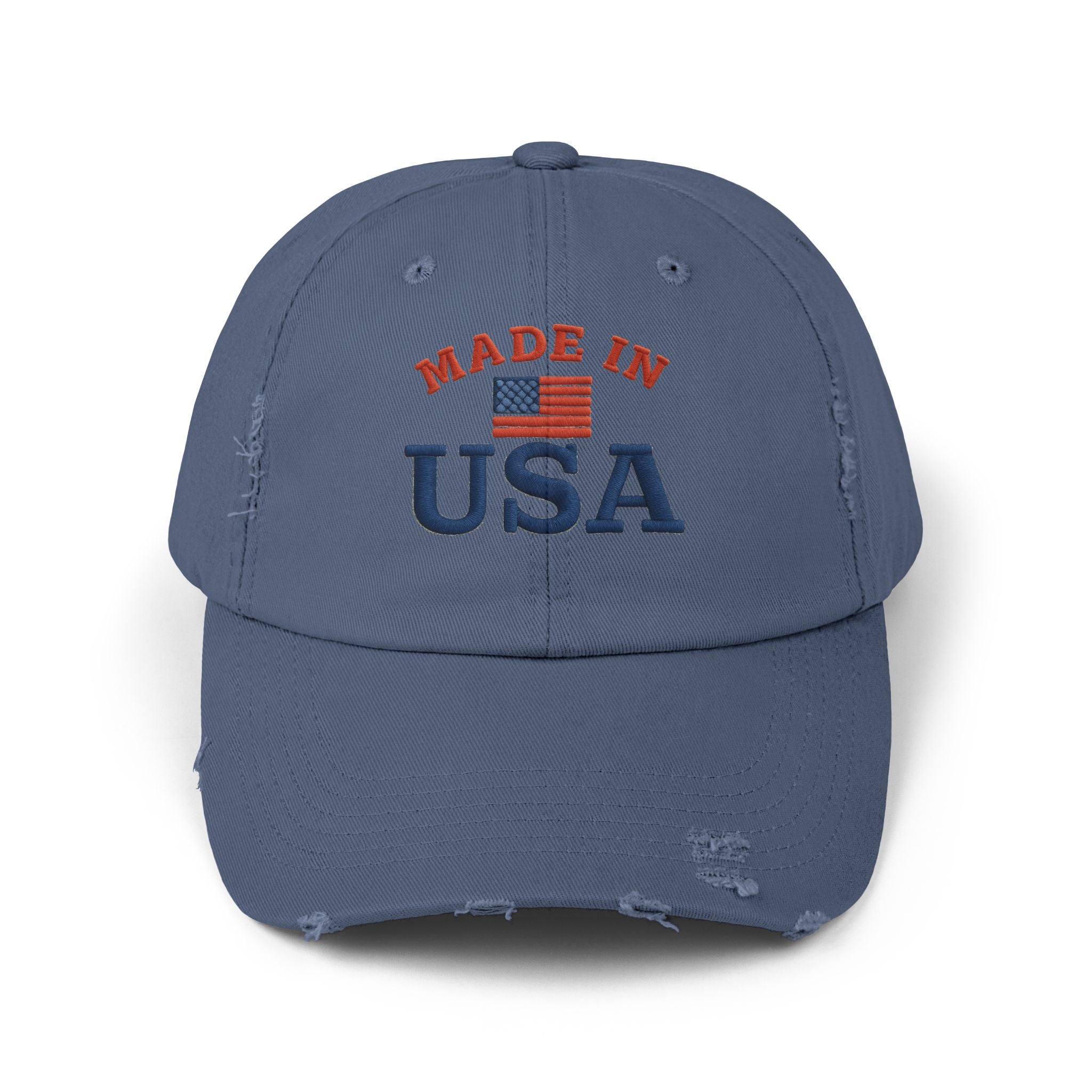 Made in USA Cap, Distressed Cap, Casual Summer Hat, Gift for Him, USA Pride Cap, Vintage Cap for Festivals,USA Cap