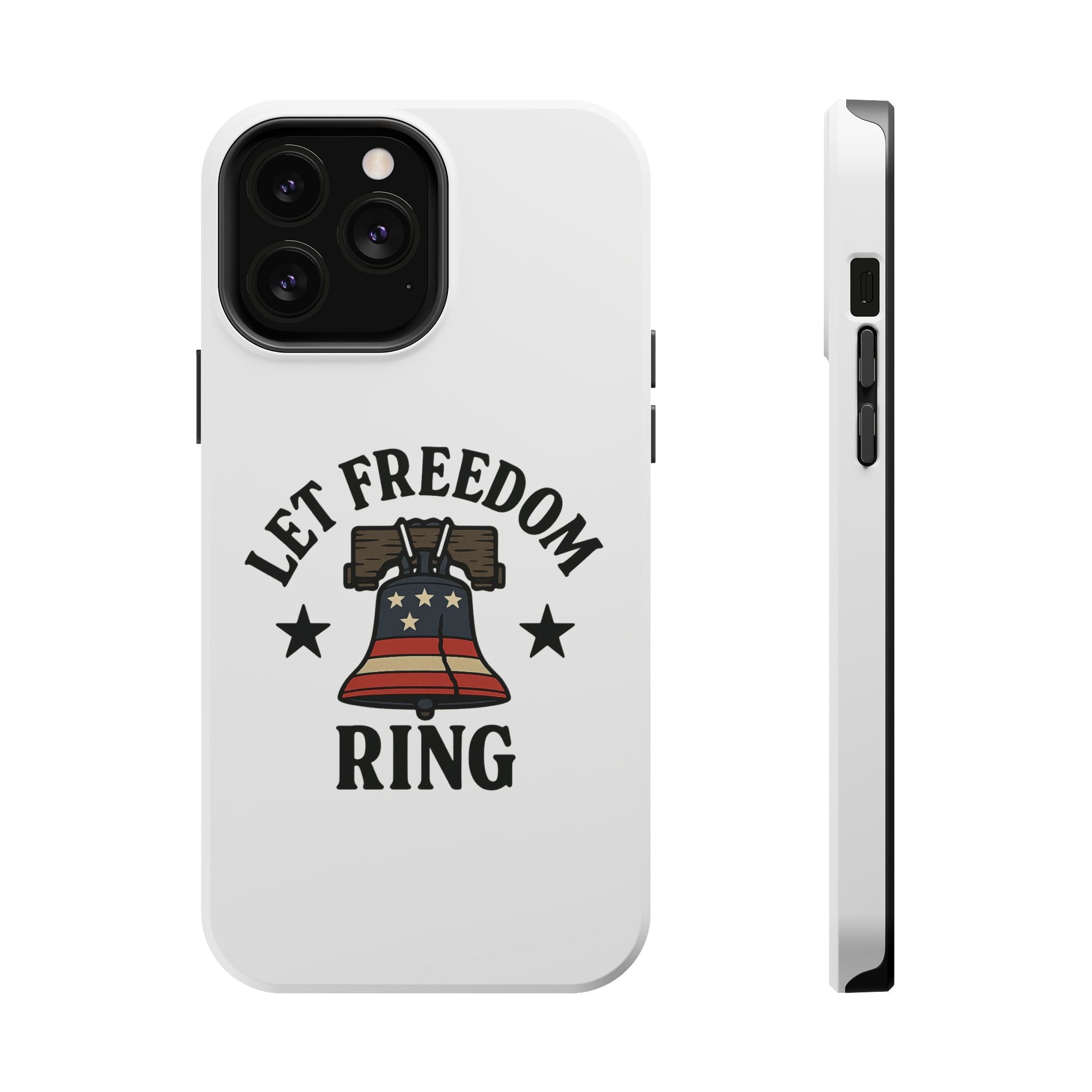 Magnetic Phone Cases with Patriotic Design, Let Freedom Ring Cases, Fun Phone Accessories, Gifts for Independence Day, Cell Phone Covers