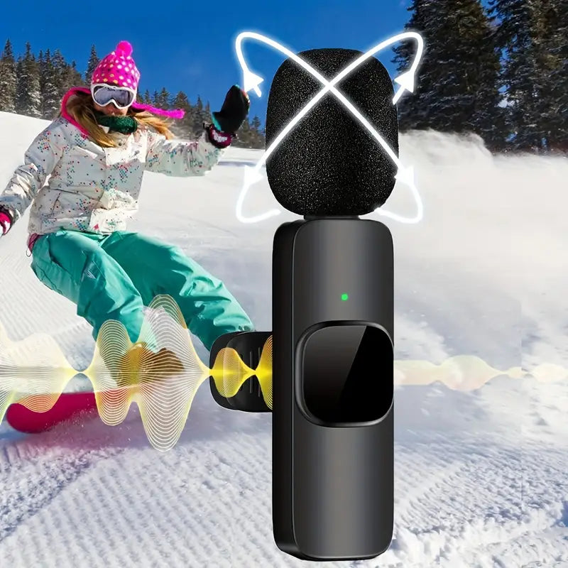 Professional Wireless Lavalier Microphone – Omnidirectional Clip-On