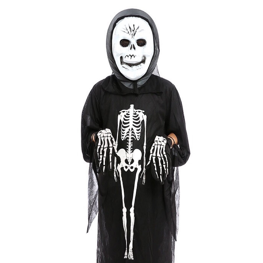Halloween Skeleton Ghost Clothes & Gloves & Masks Sets