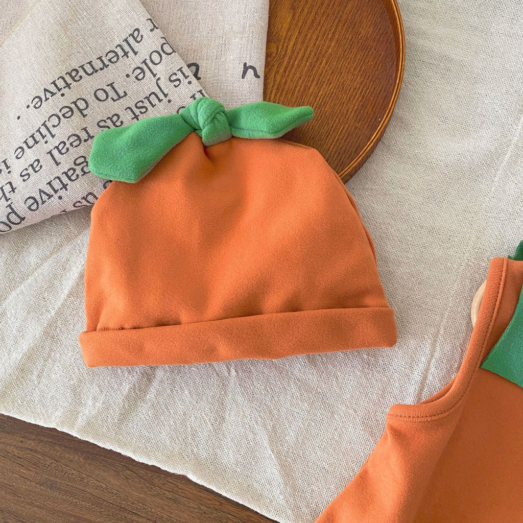 Autumn Arrival Baby Unisex Sleeveless Halloween Pumpkin Pattern